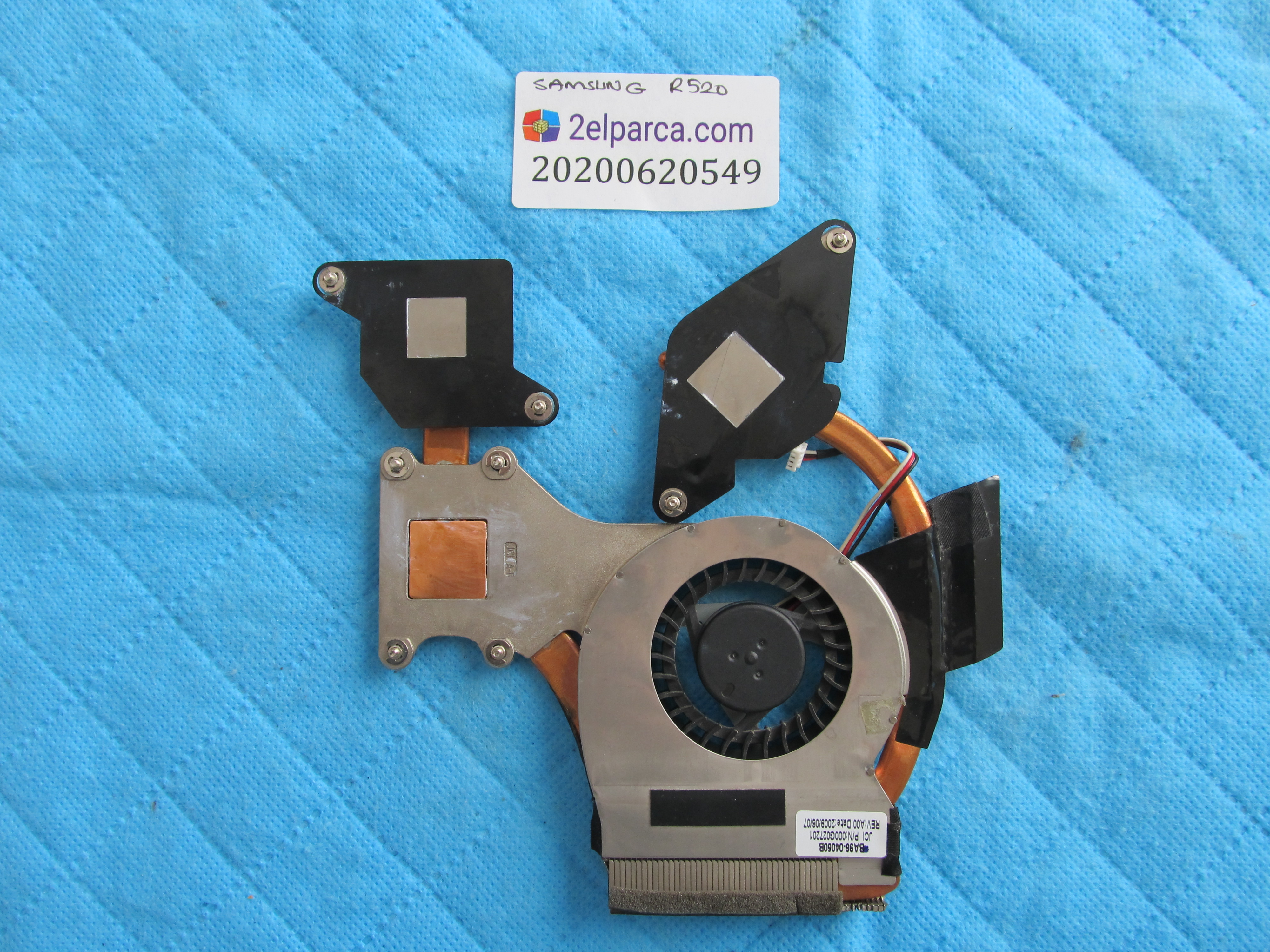 SAMSUNG Samsung r520 fan bakir soğutucu (heatsink) küçük görsel 2