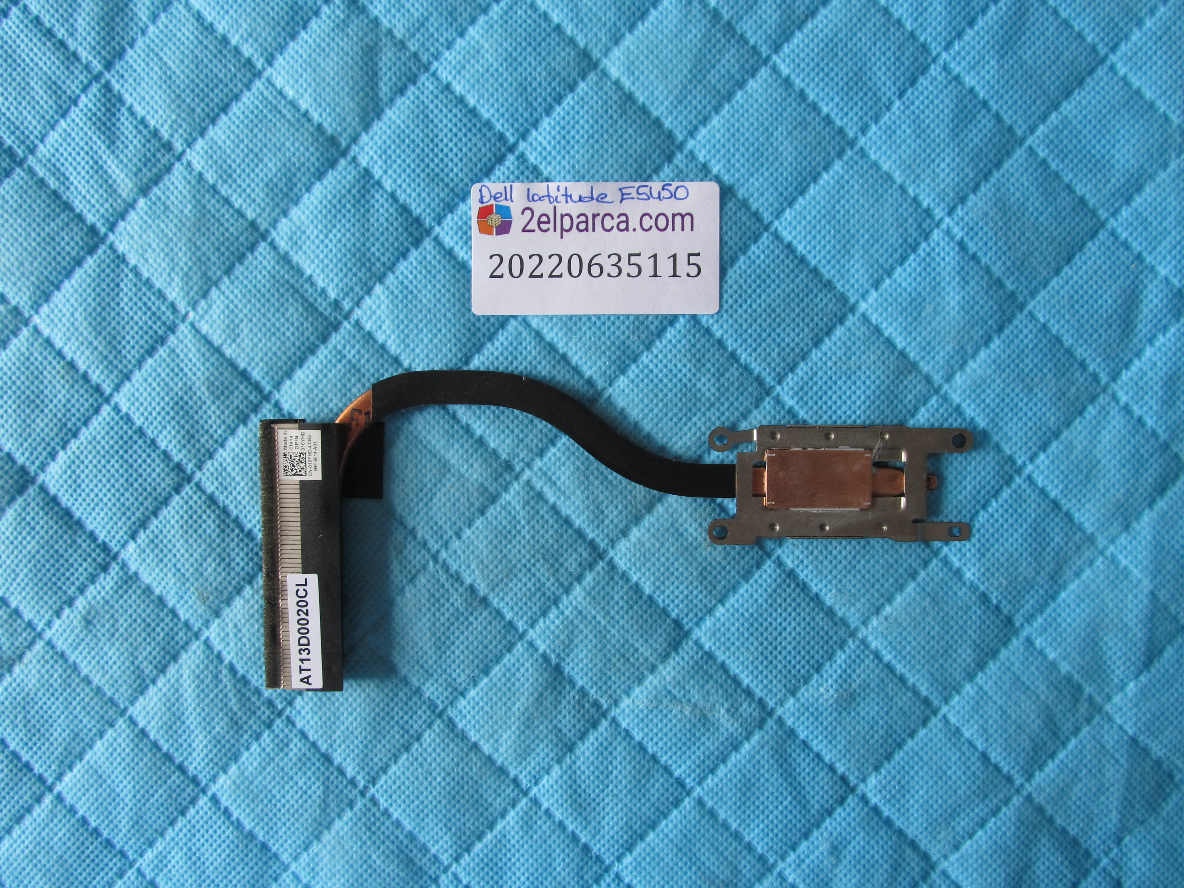 DELL Dell e5450 bakir soğutucu (heatsink) orjinal ürün küçük görsel 2