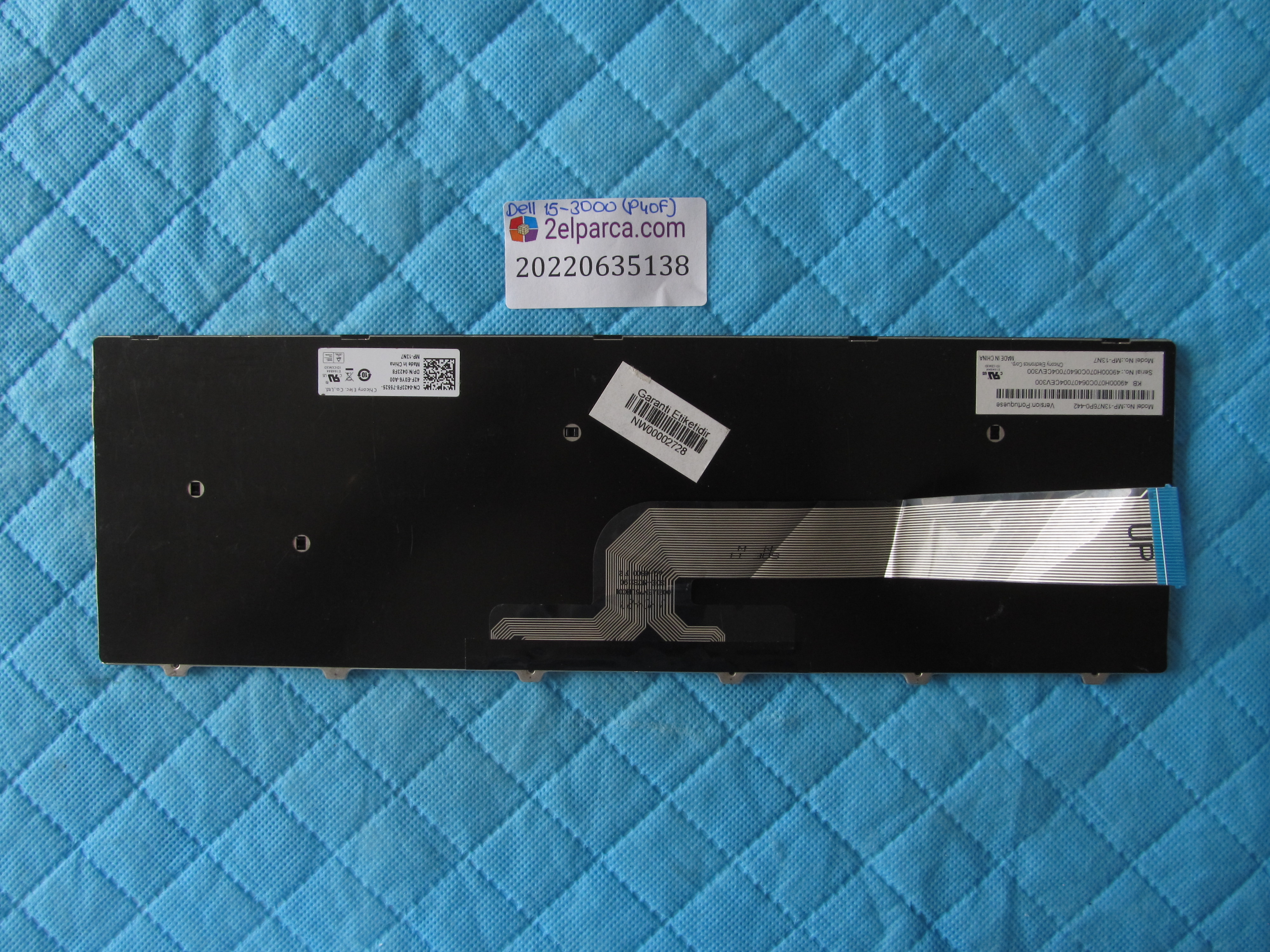 DELL Dell 15-3000 klavye  p40f orjinal ürün küçük görsel 2