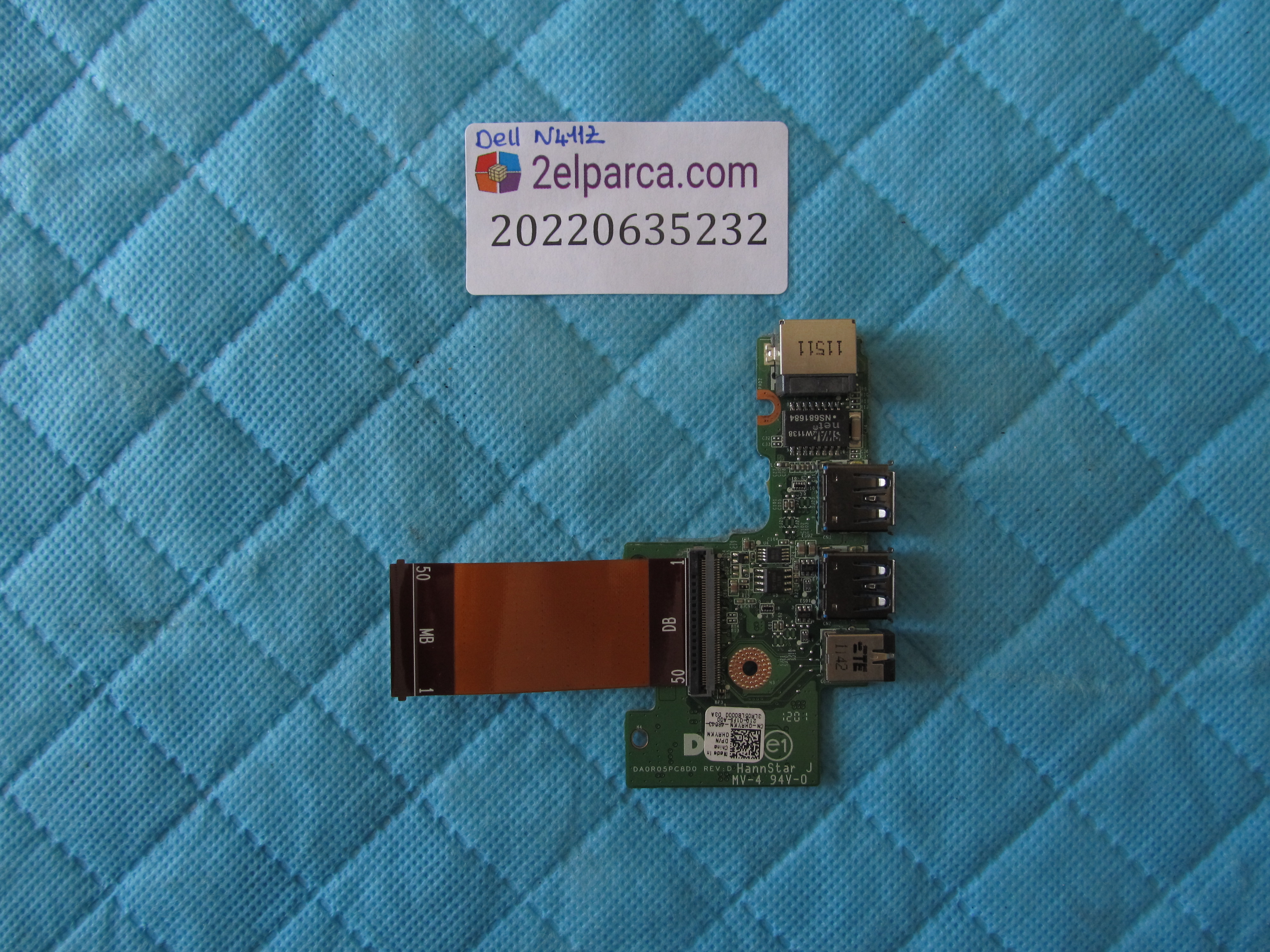 DELL Dell n411z usb kart ses board flex orjinal ürün küçük görsel 2