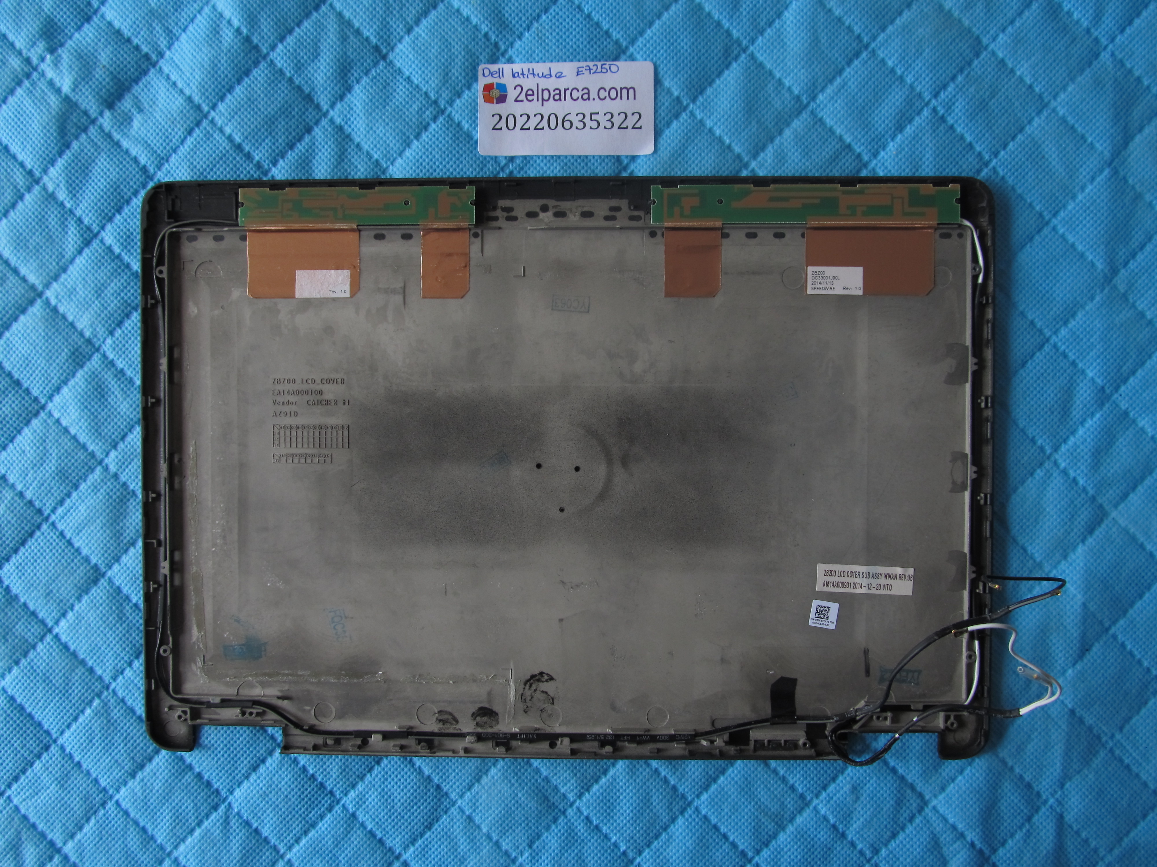 DELL Dell latitude e7250 arka kapak lcd cover orjinal ürün küçük görsel 2