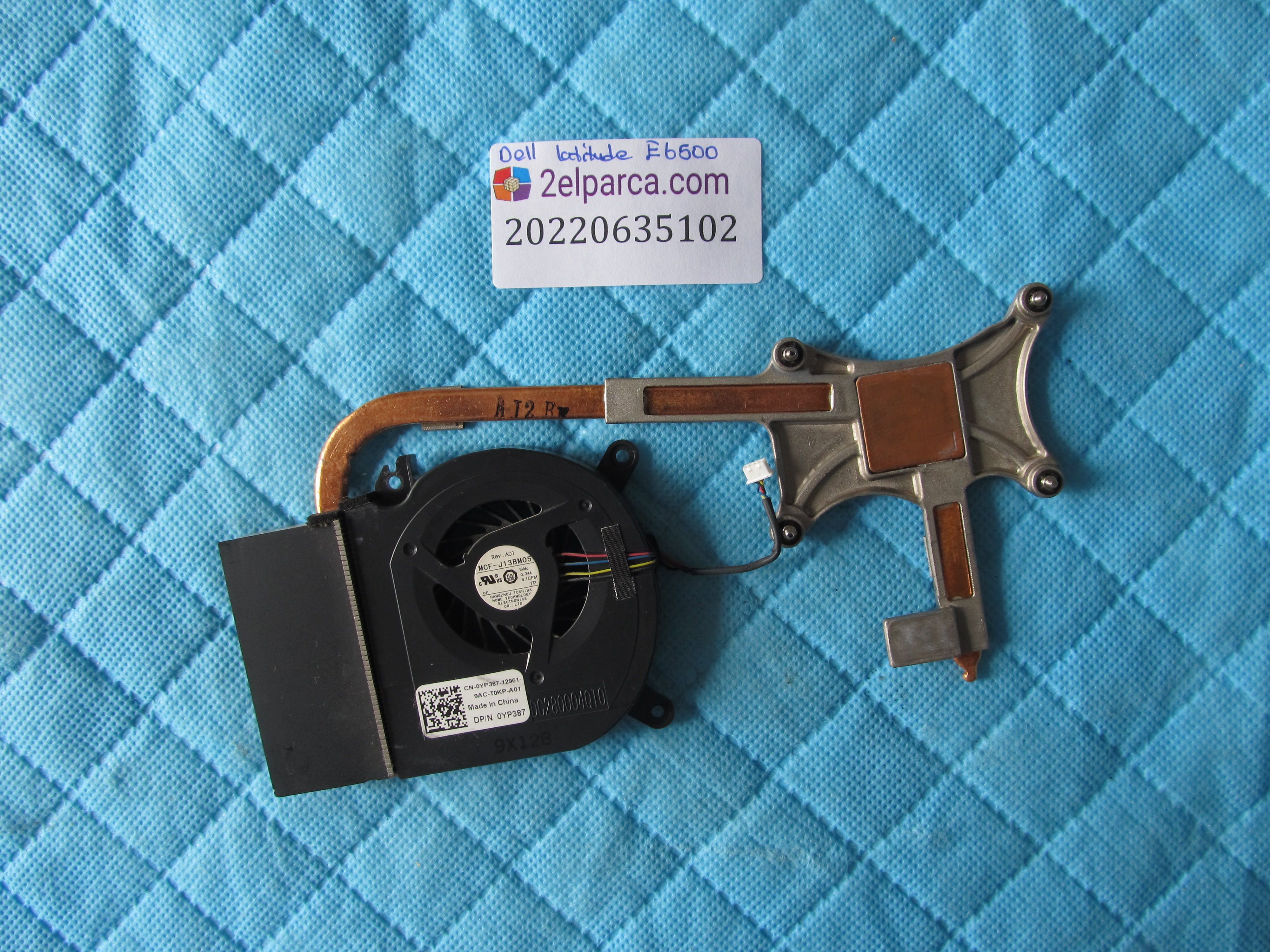DELL Dell latitude e6500 fan bakir soğutucu (heatsink) orjinal ürün küçük görsel 2