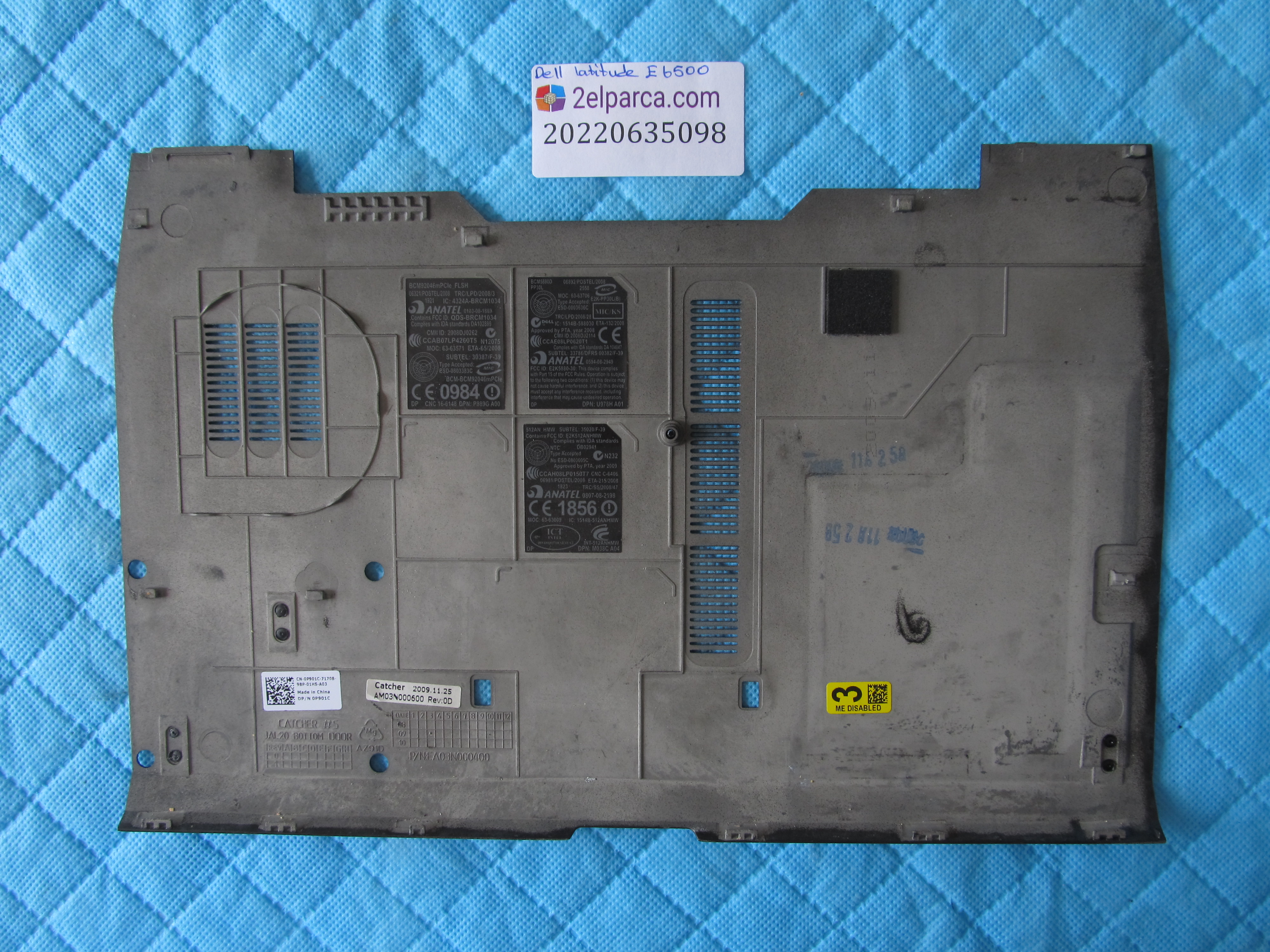 DELL Dell latitude e6500  alt kapak servis kapaği orjinal ürün küçük görsel 2