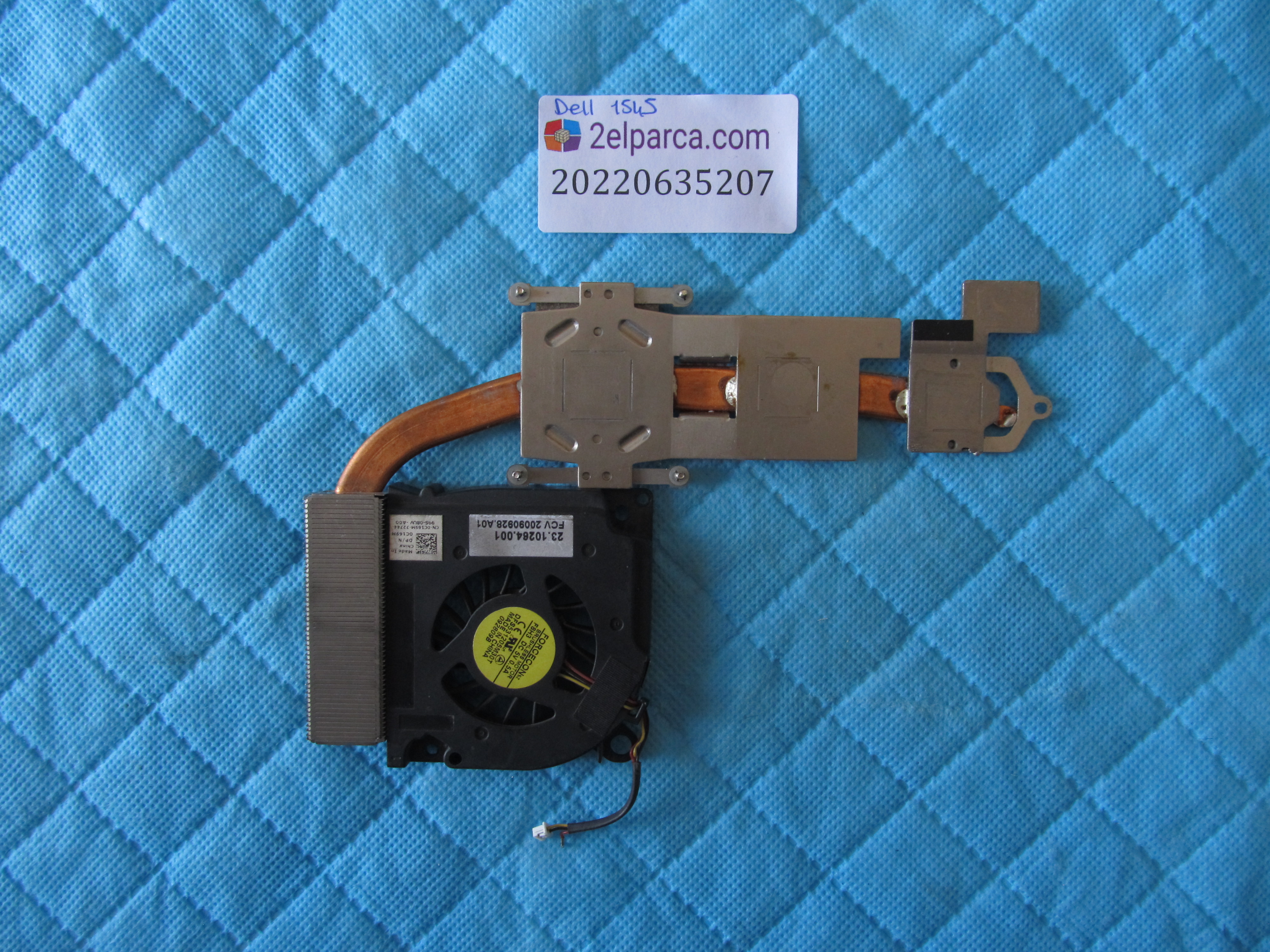 DELL Dell 1545 fan bakir soğutucu (heatsink) orjinal ürün küçük görsel 2