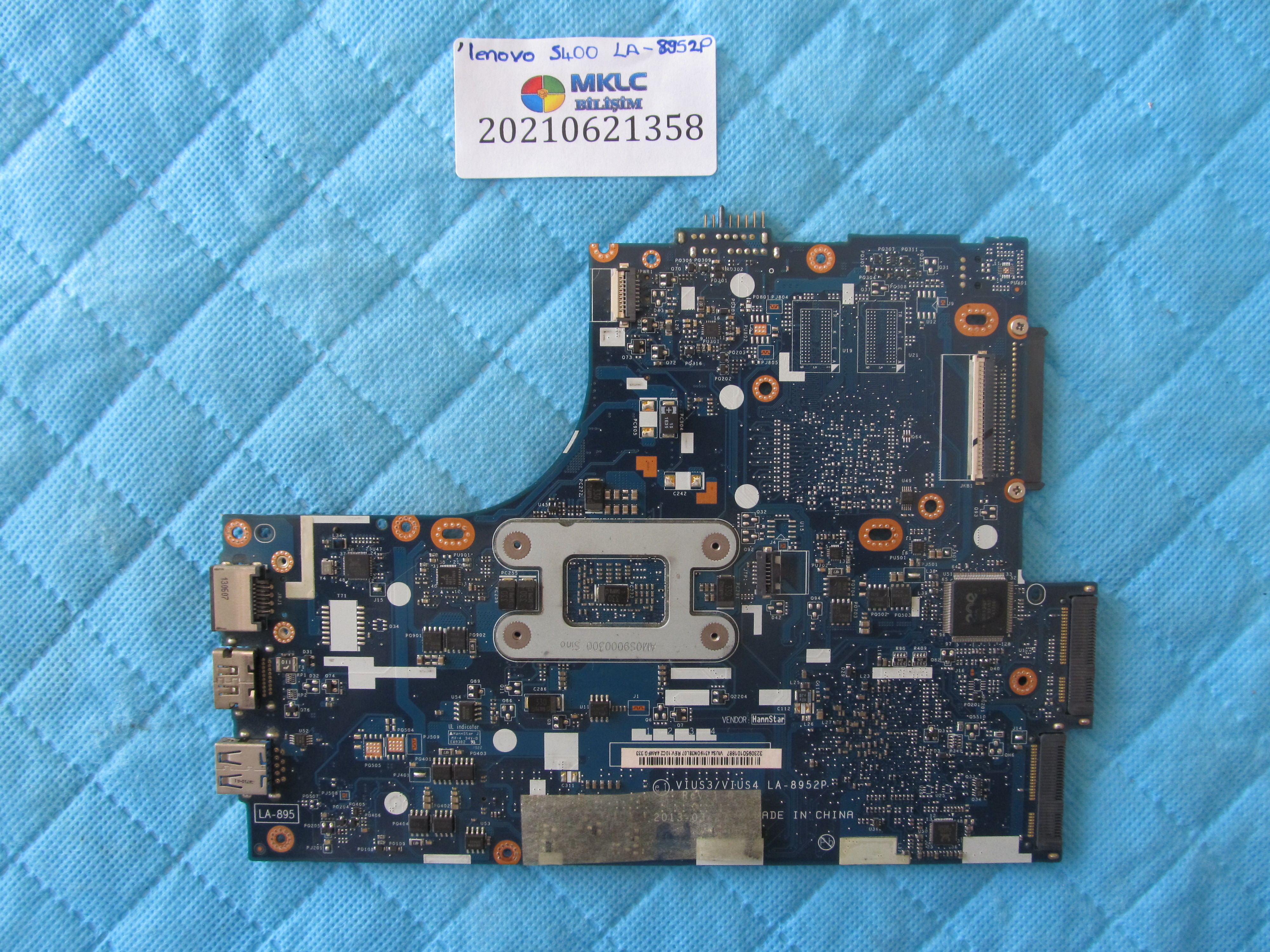 LENOVO Lenovo s400 anakart la-8951p anakart onboard ekran kartli i3 cpu küçük görsel 2