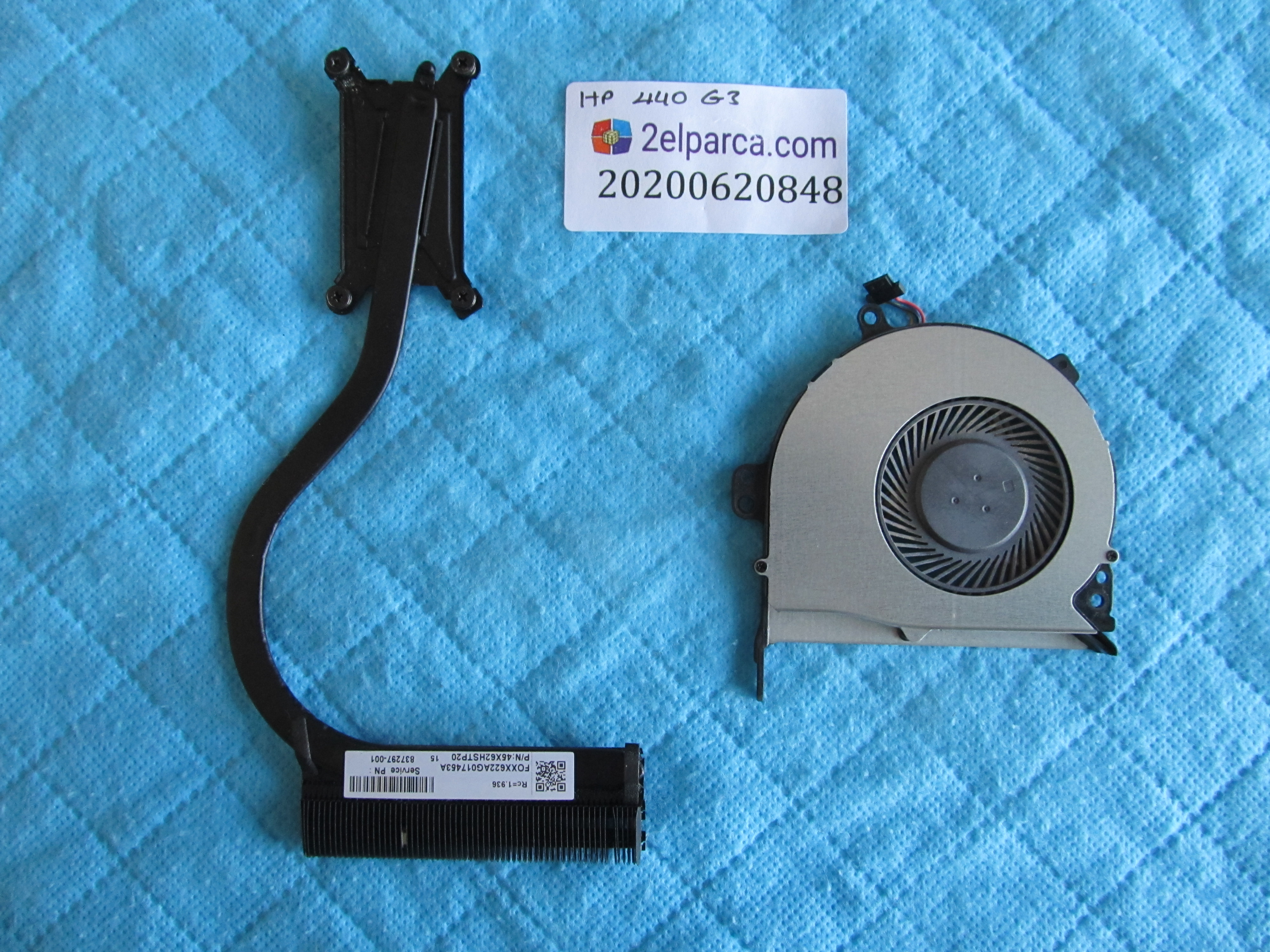 HP Hp 440 g3 fan bakir soğutucu (heatsink) orjinal ürün küçük görsel 2