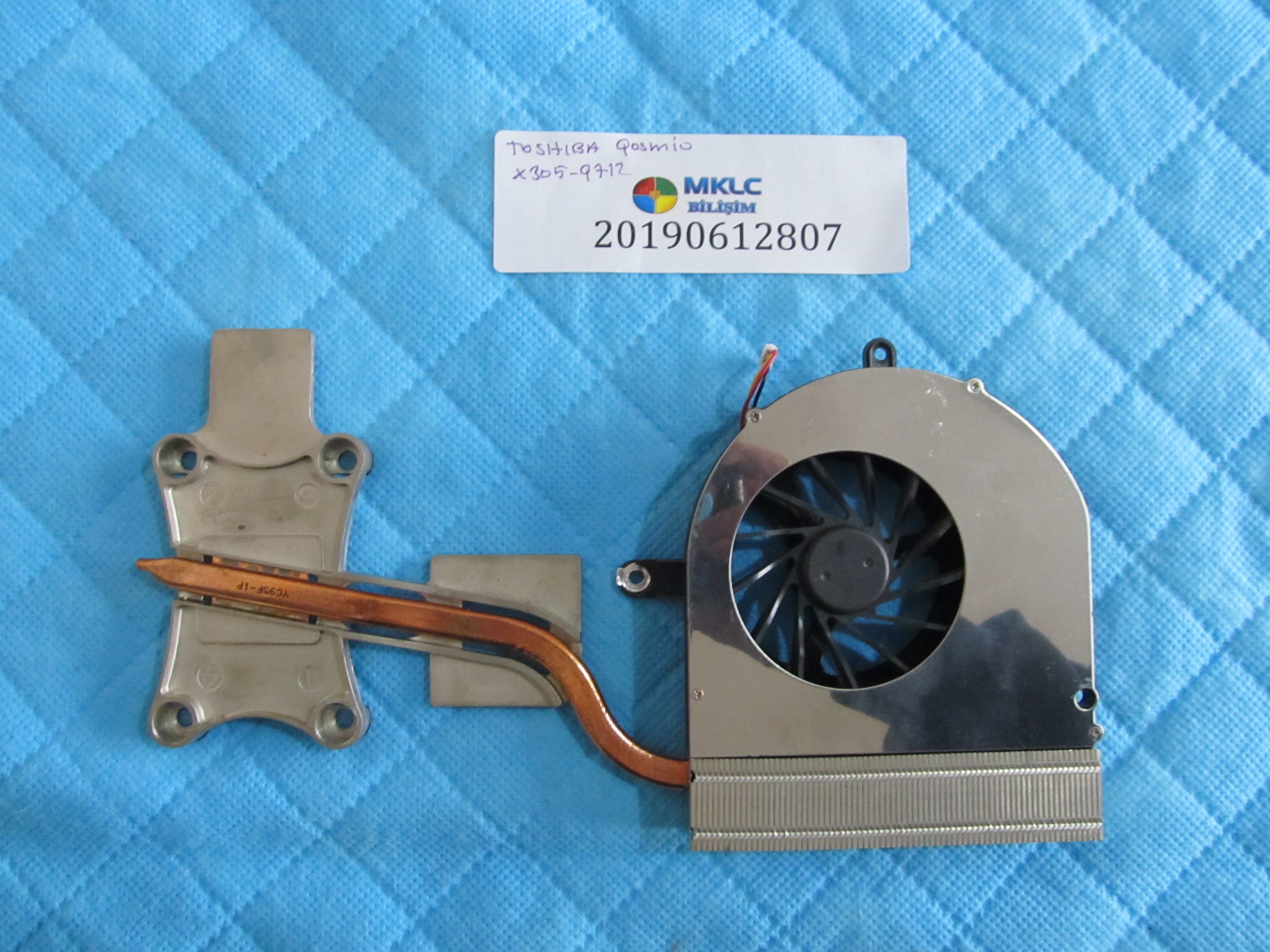 TOSHİBA Toshiba qosmio x305-q712 soğutucu fan bakir (heatsink) orjinal ürün küçük görsel 2