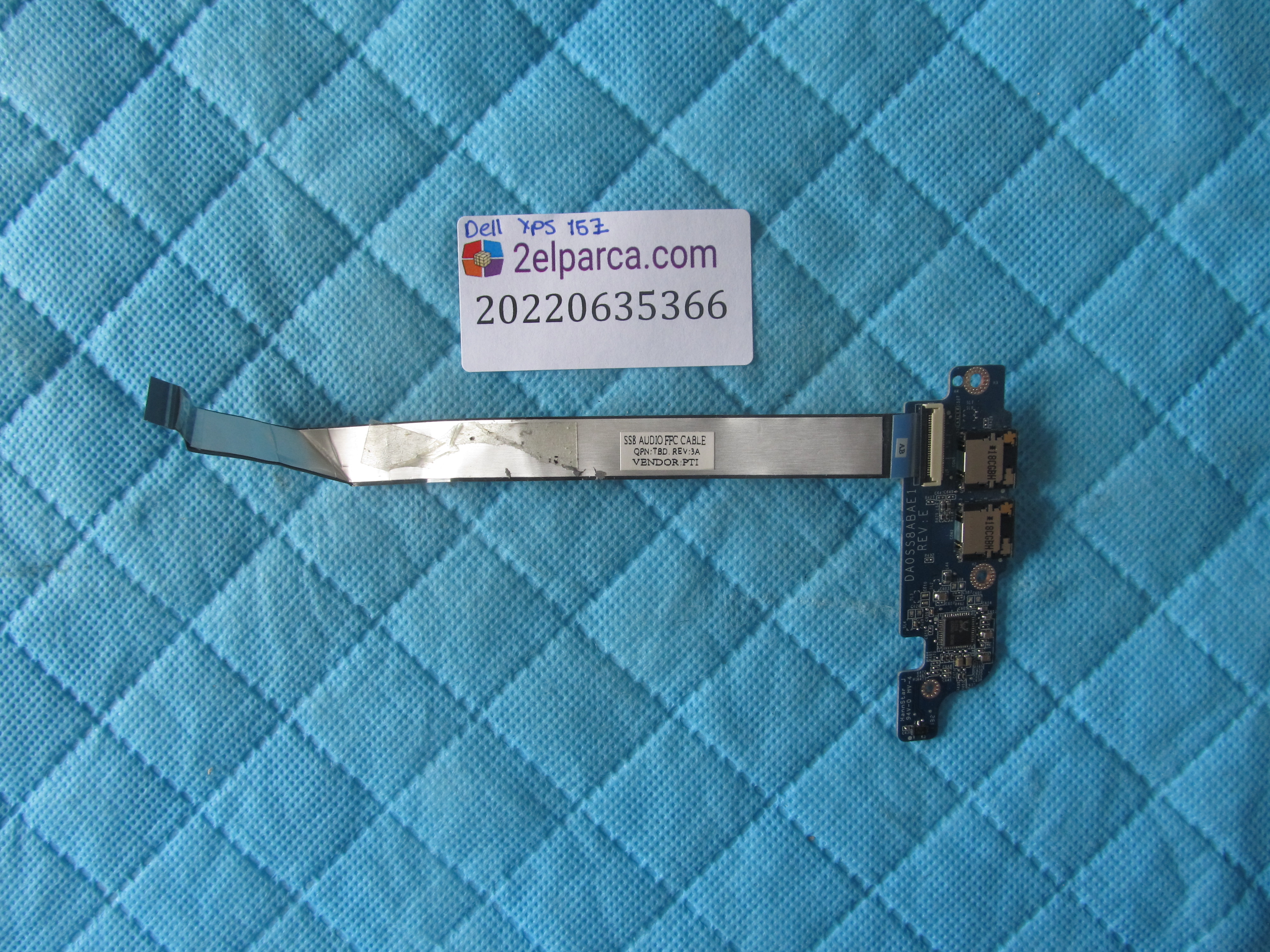 DELL Dell studio xps 15z ses board usb kart flex dahil orjinal ürün küçük görsel 2