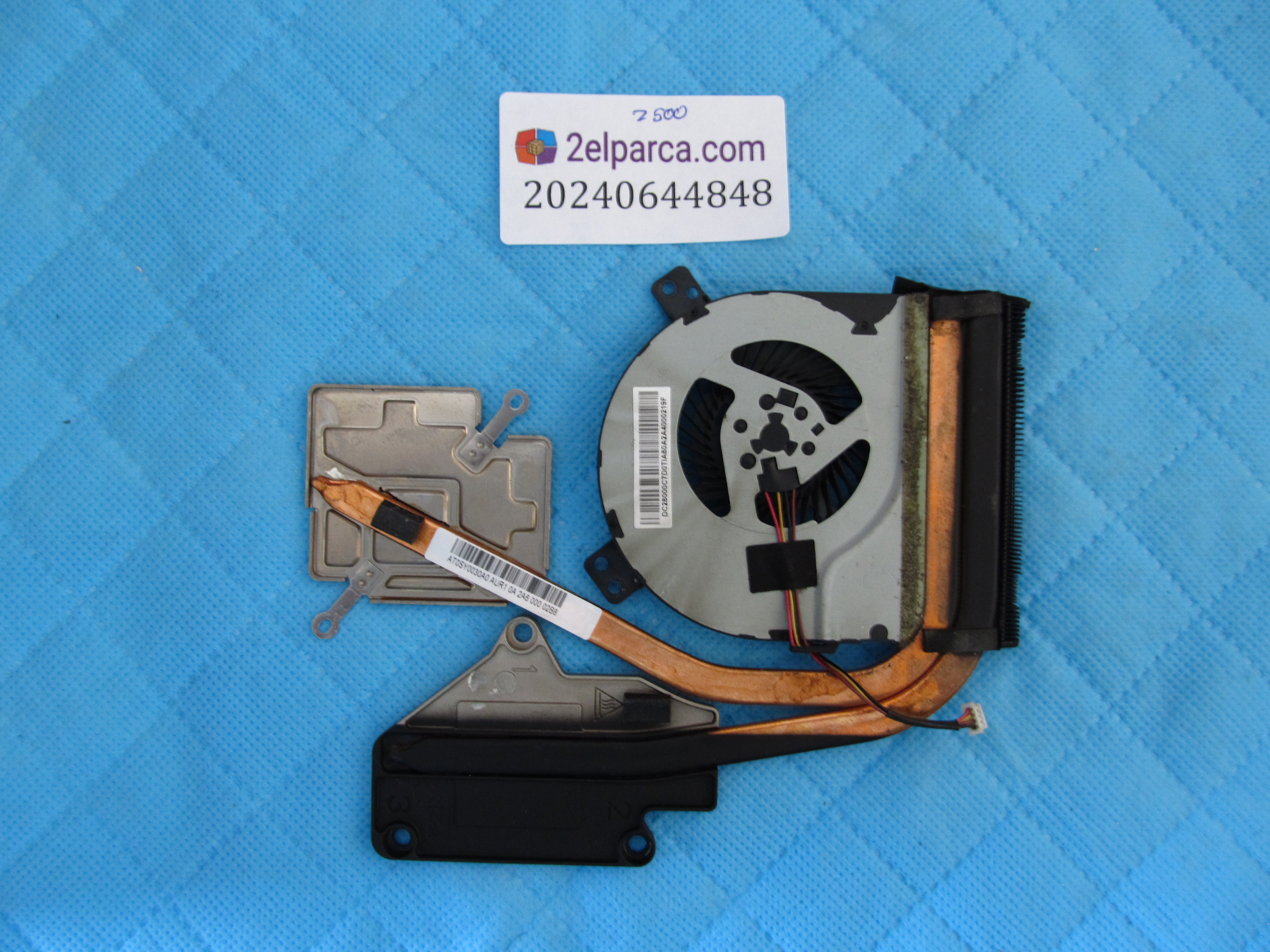 LENOVO Lenovo z500 fan soğutucu bakir heatsink orjinal ürün küçük görsel 2