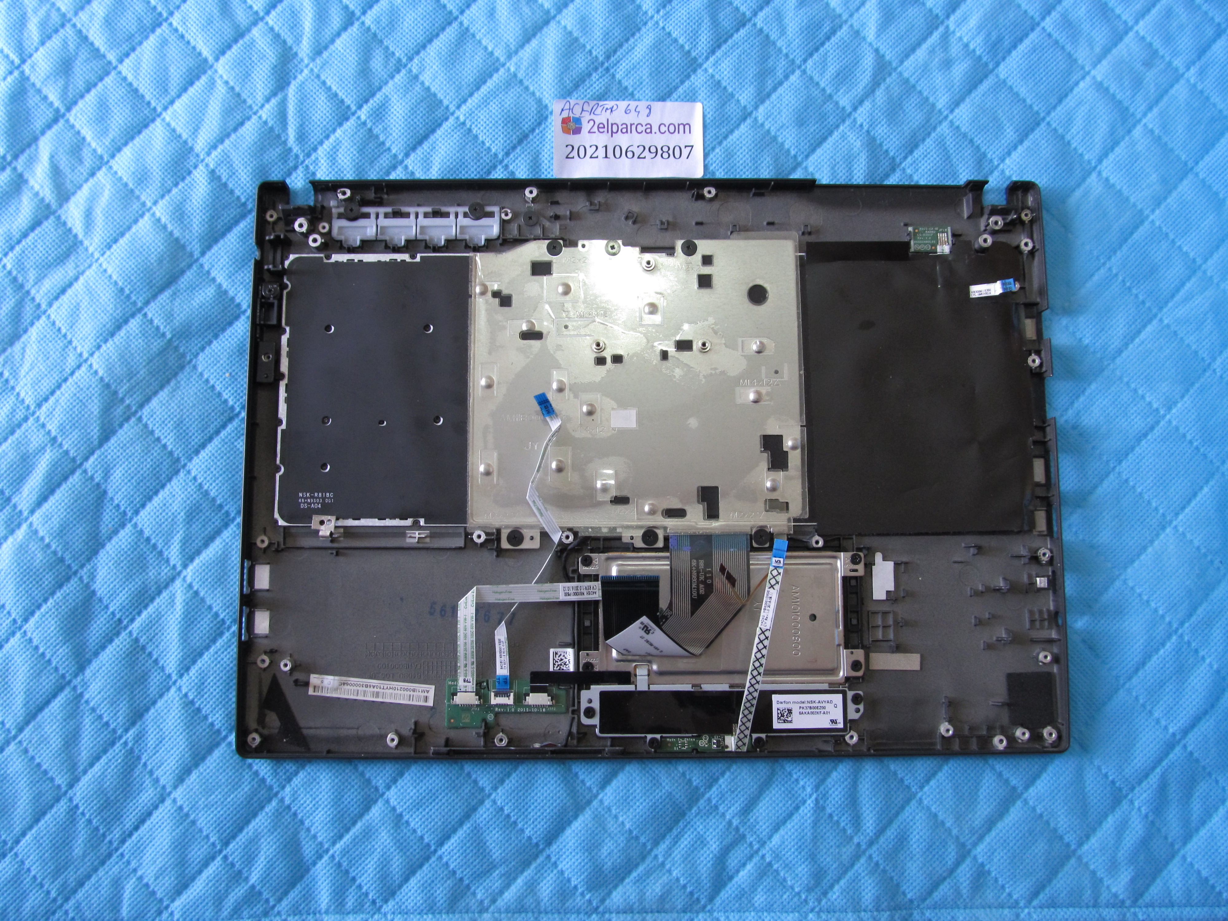 ACER Acer tmp648 üst kasa klavye kasasi klavye dahil orjinal ürün küçük görsel 2