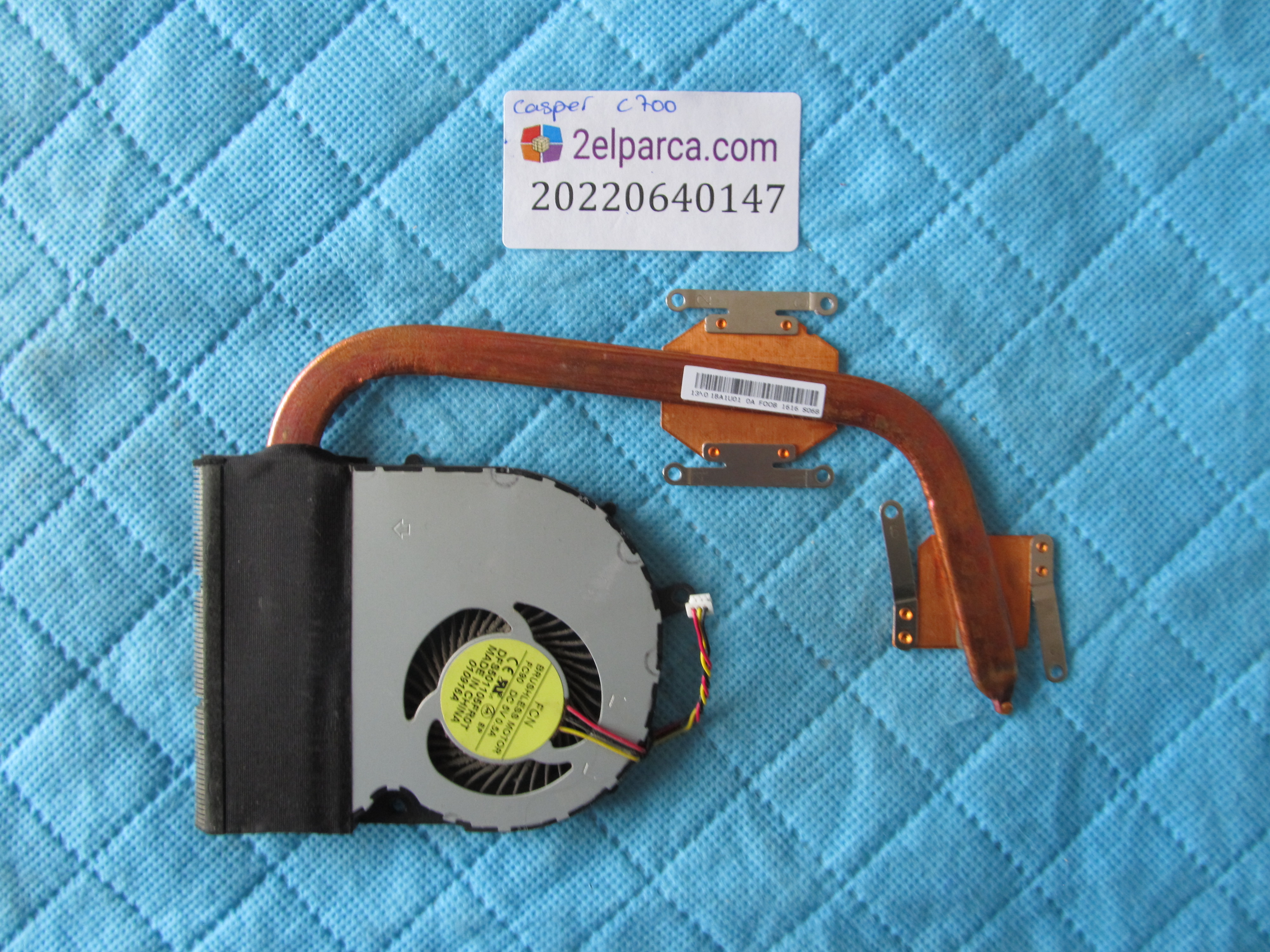 Casper c700 fan bakir soğutucu (heatsink) orjinal ürün