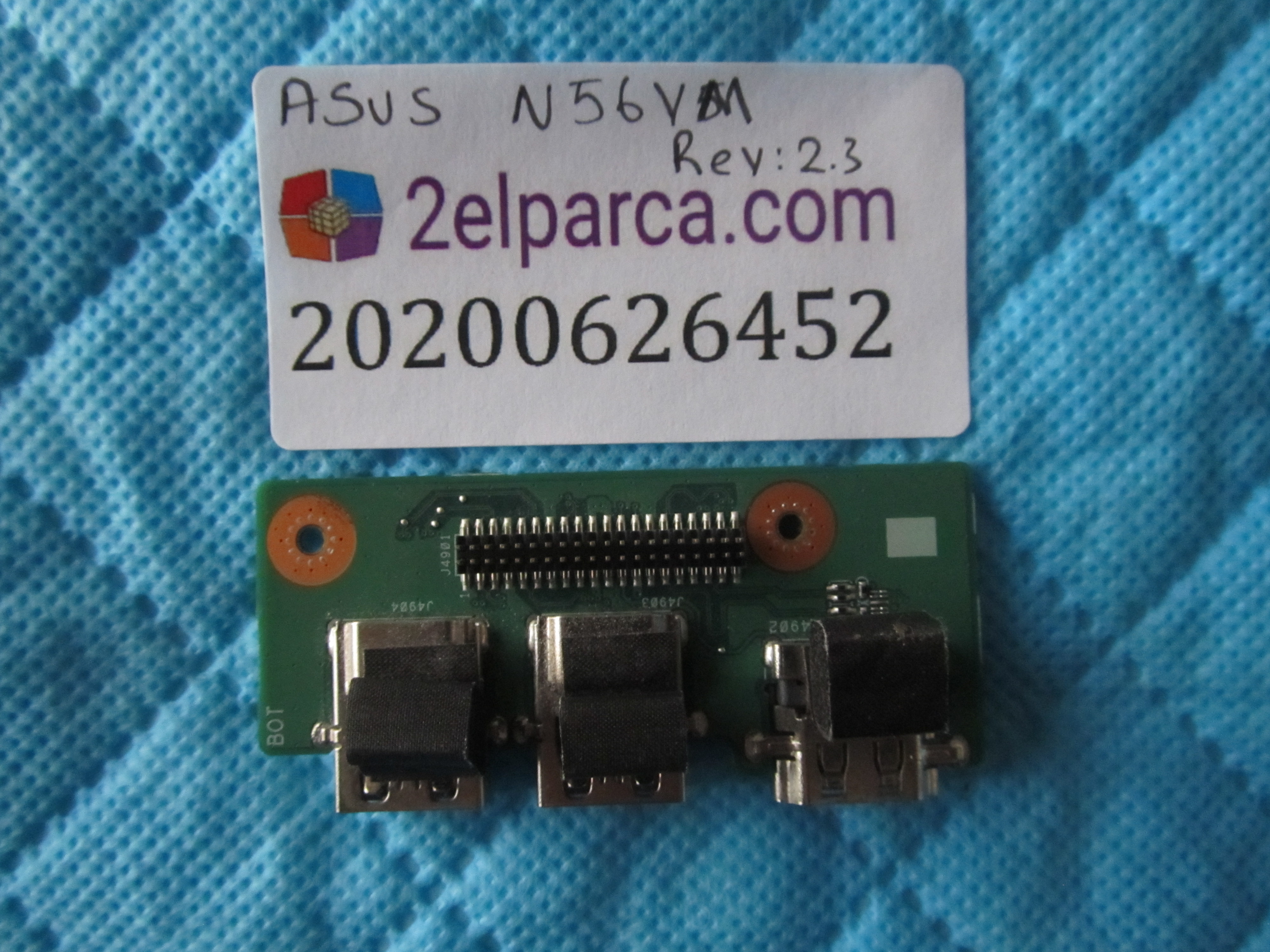 ASUS Asus n56vm usb karti rev 2.3 usb 3.0 hdmi board orjinal ürün küçük görsel 2