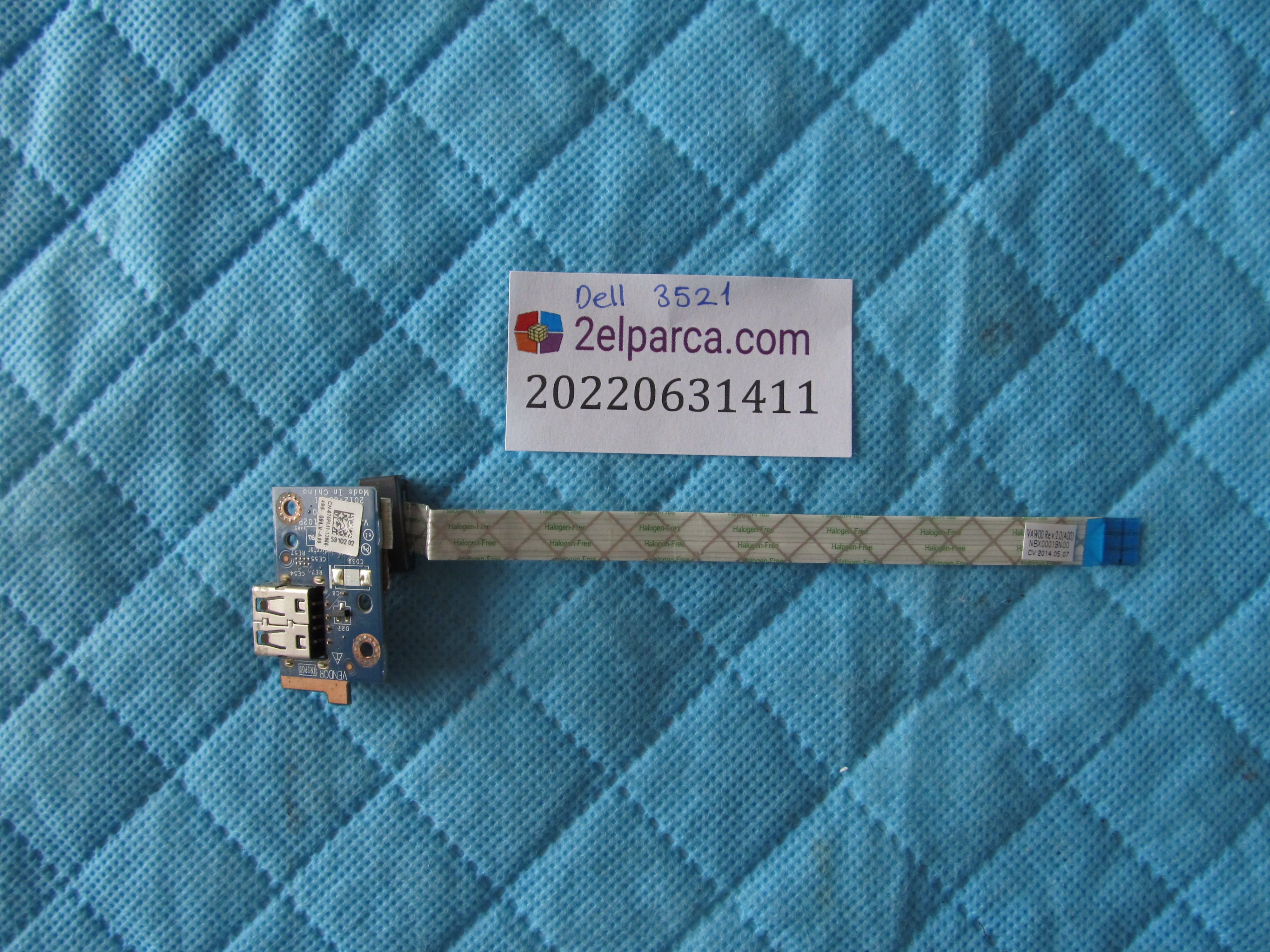DELL Dell 3521 usb board flex orjinal ürün küçük görsel 2