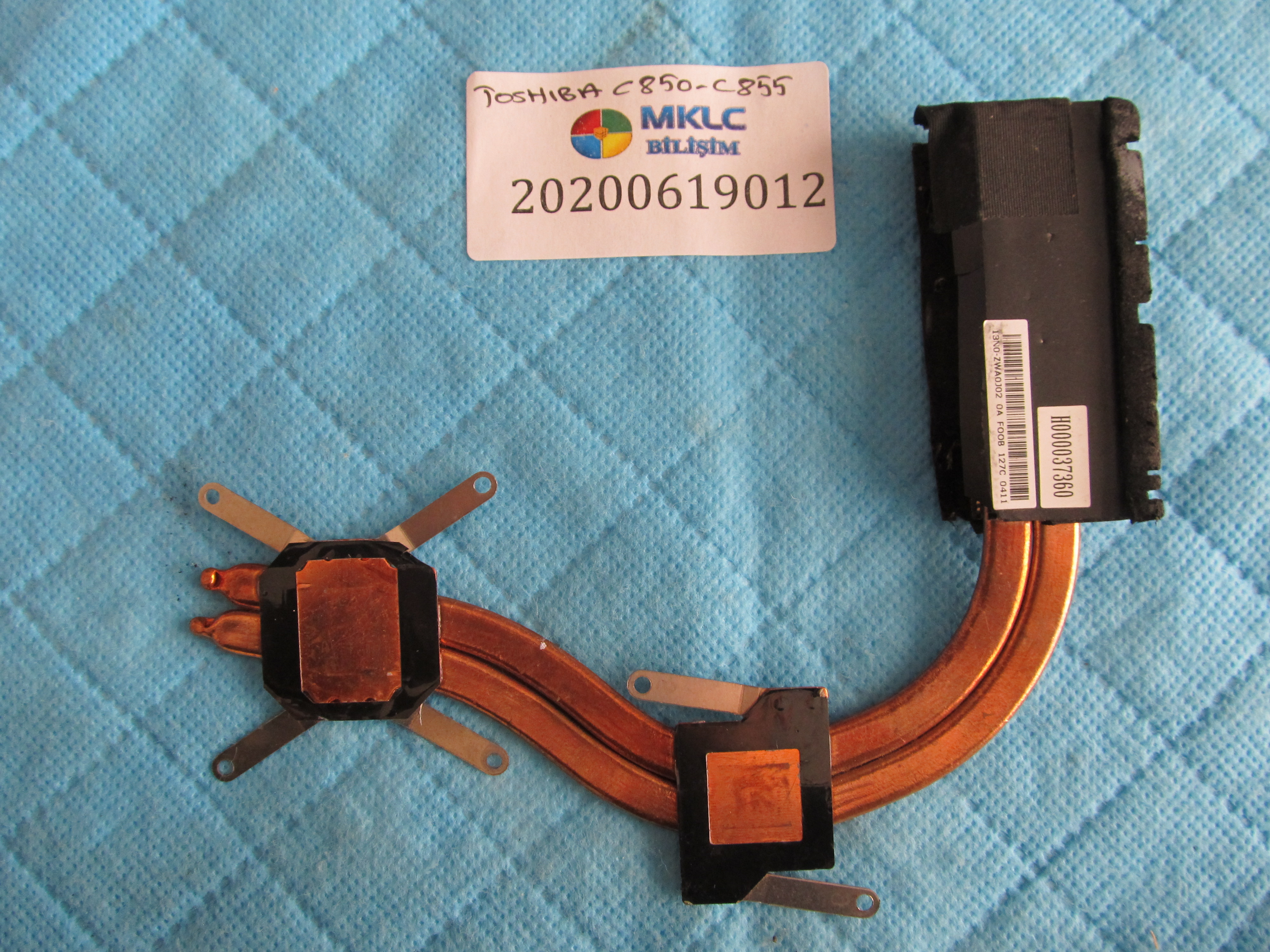 TOSHİBA Toshiba c850-c855 bakir soğutucu (heatsink) küçük görsel 2