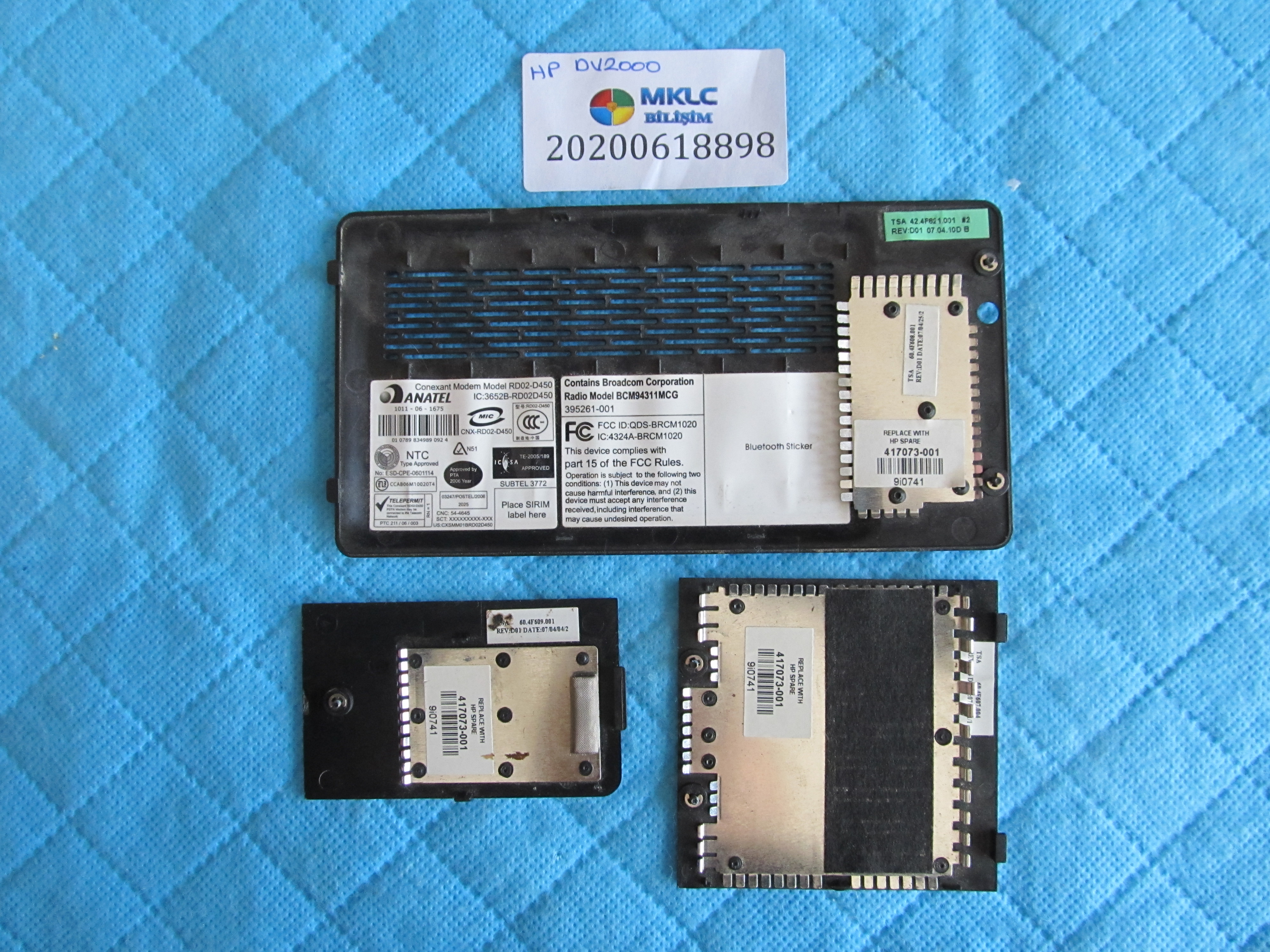 HP Hp dv2000 alt kasa kapaklari küçük görsel 2