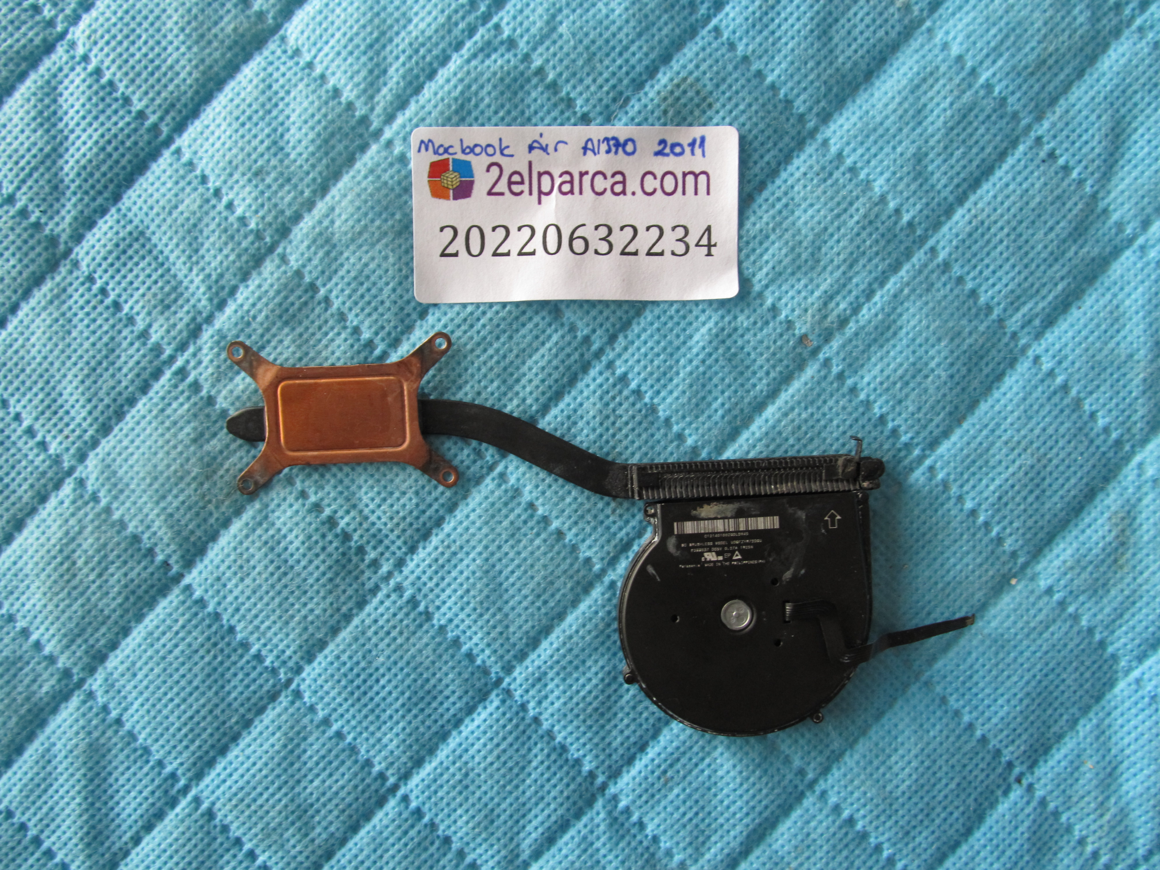 APPLE Macbook pro a1370 2011 fan + soğutucu bakir set orjinal ürün küçük görsel 2