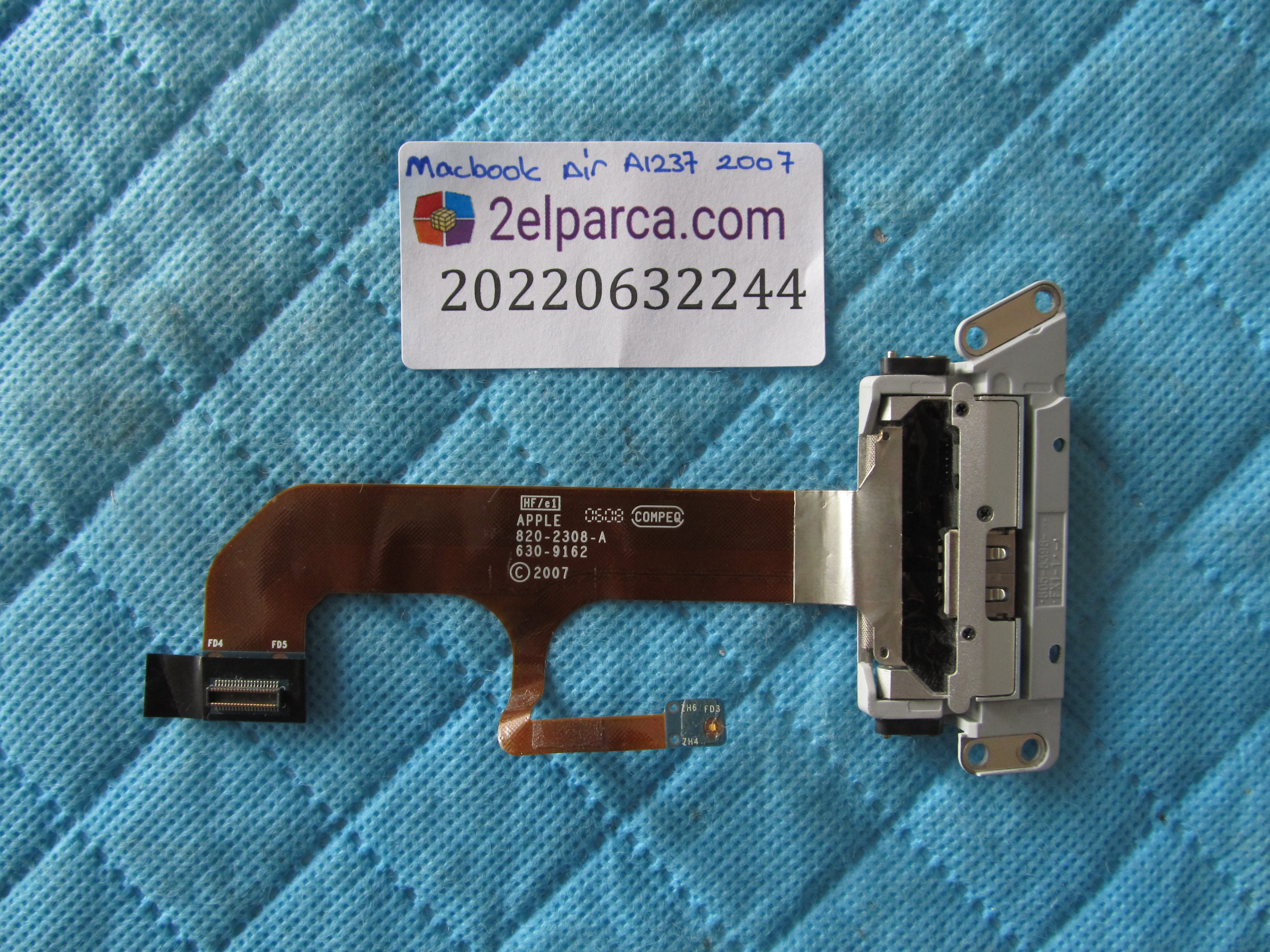 APPLE Apple macbook air a1237 2007 usb kart + ses karti flex orjinal ürün küçük görsel 2
