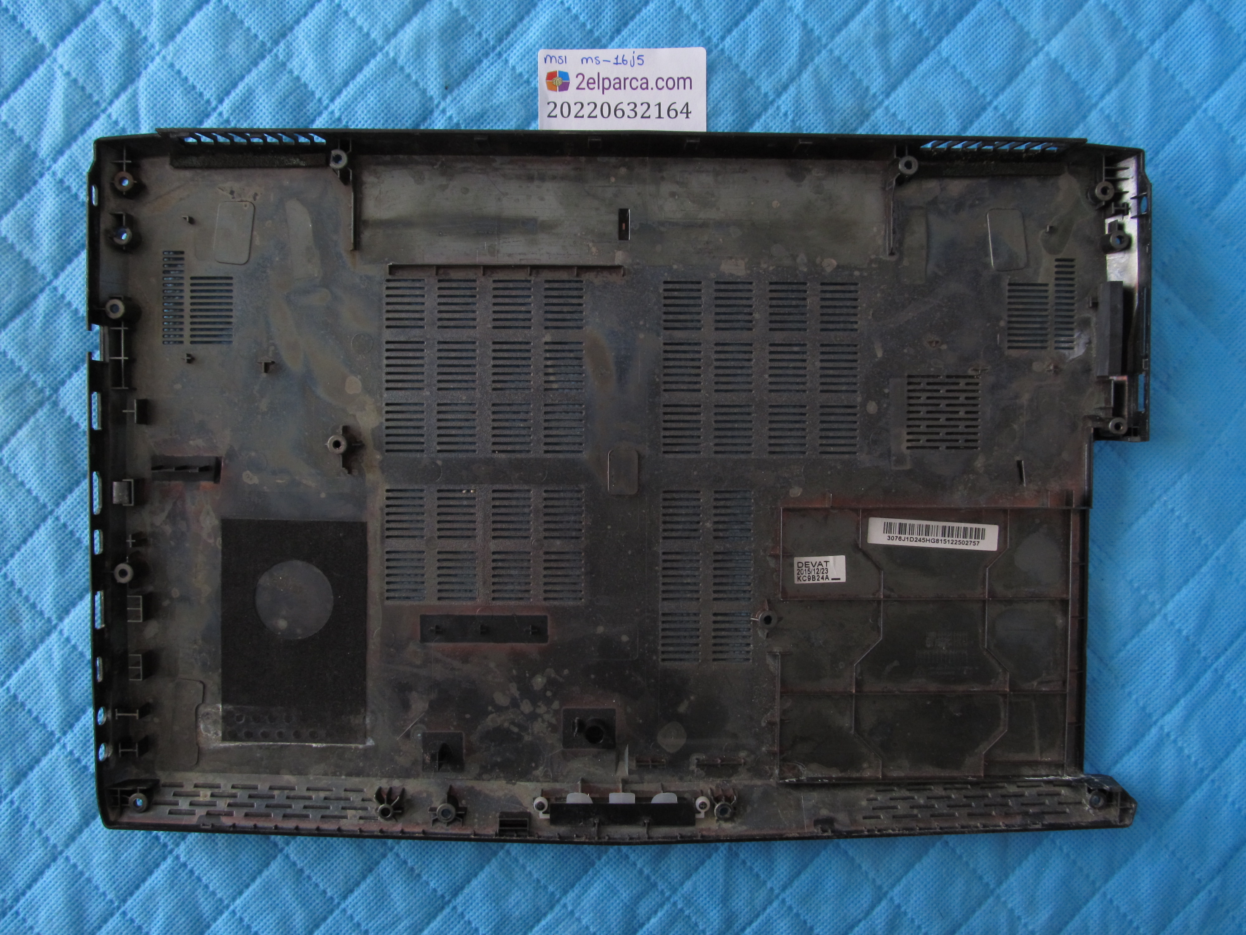 MSI Msi ms-16j5 alt kasa (menfez az kirik) orjinal ürün küçük görsel 2