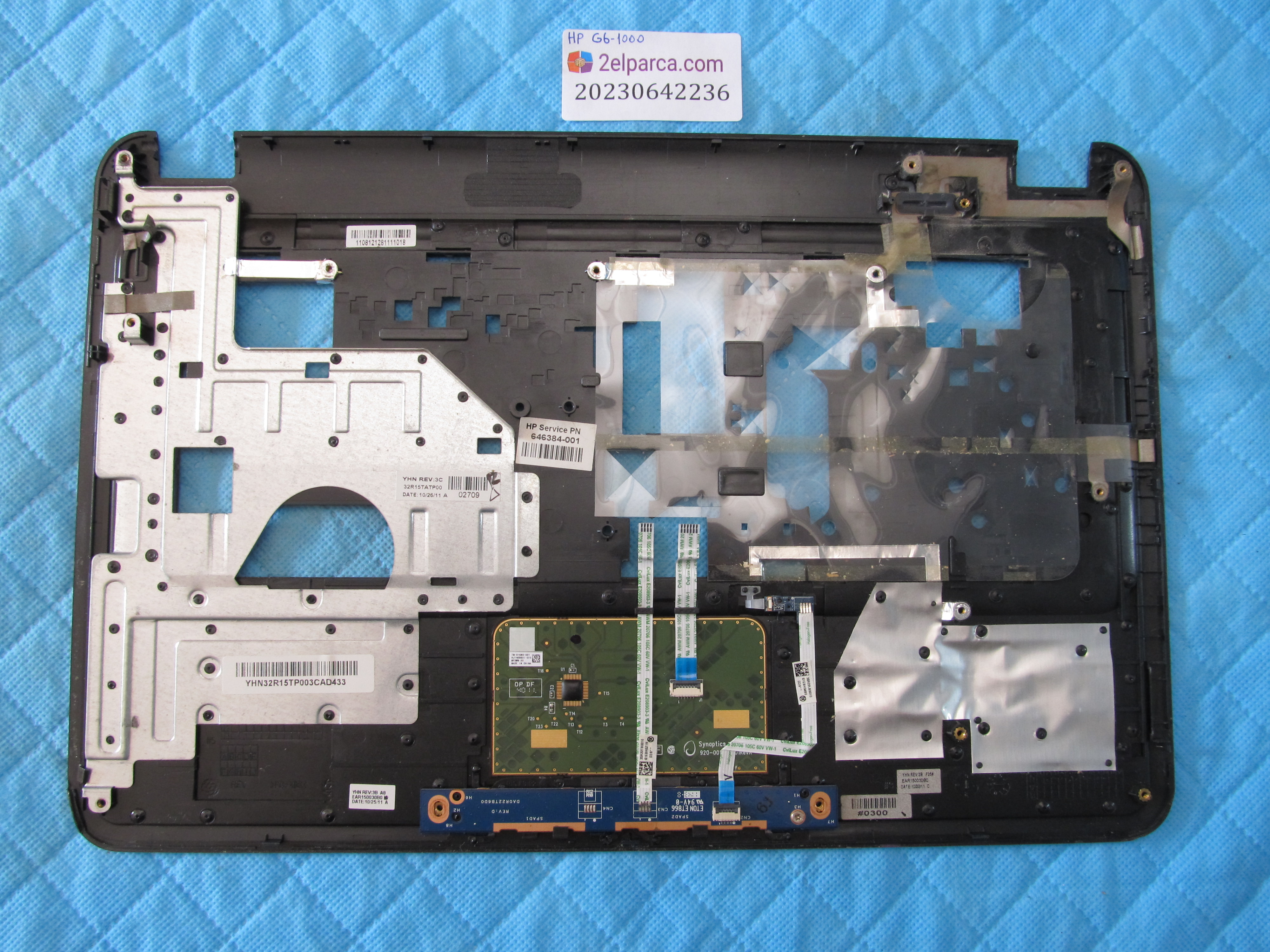 HP Hp g6-1000 üst kasa klavye kasasi orjinal ürün küçük görsel 2