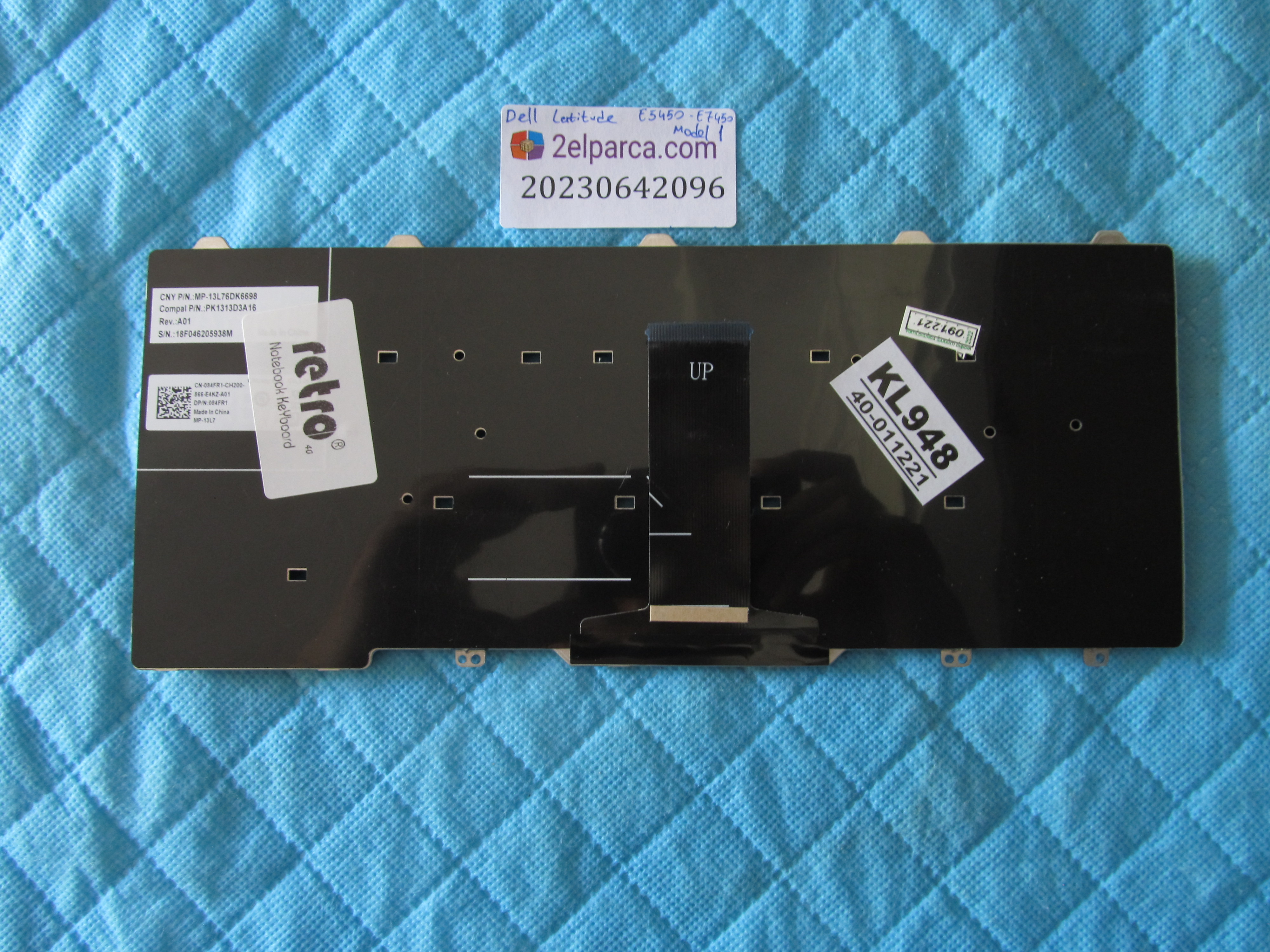 DELL Dell latitude e5450 klavye e7450 klavye model-1 orjinal sifir ürün küçük görsel 2