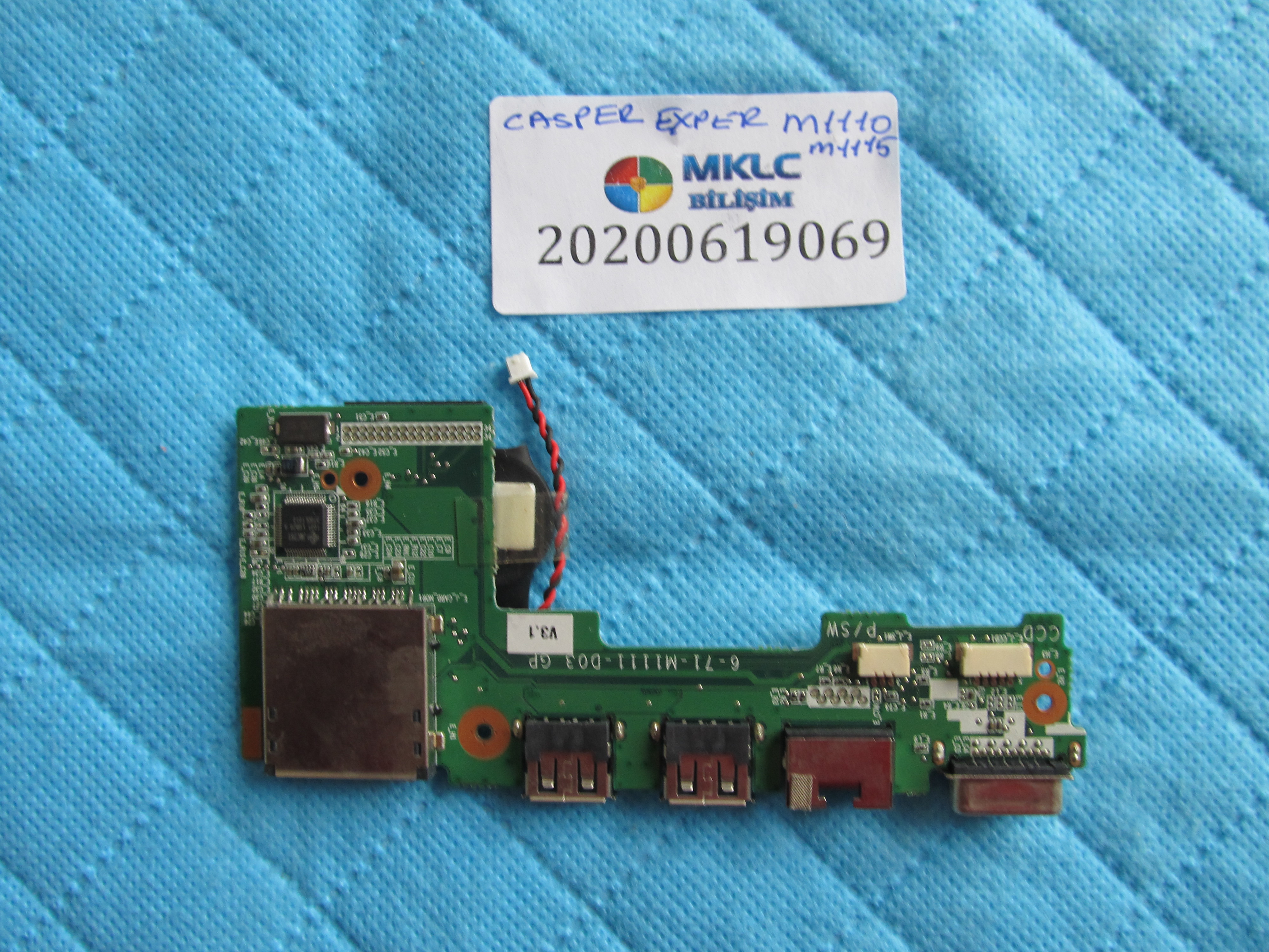 CASPER Casper - exper m1110-m1115 usb ethernet ve vga board küçük görsel 2