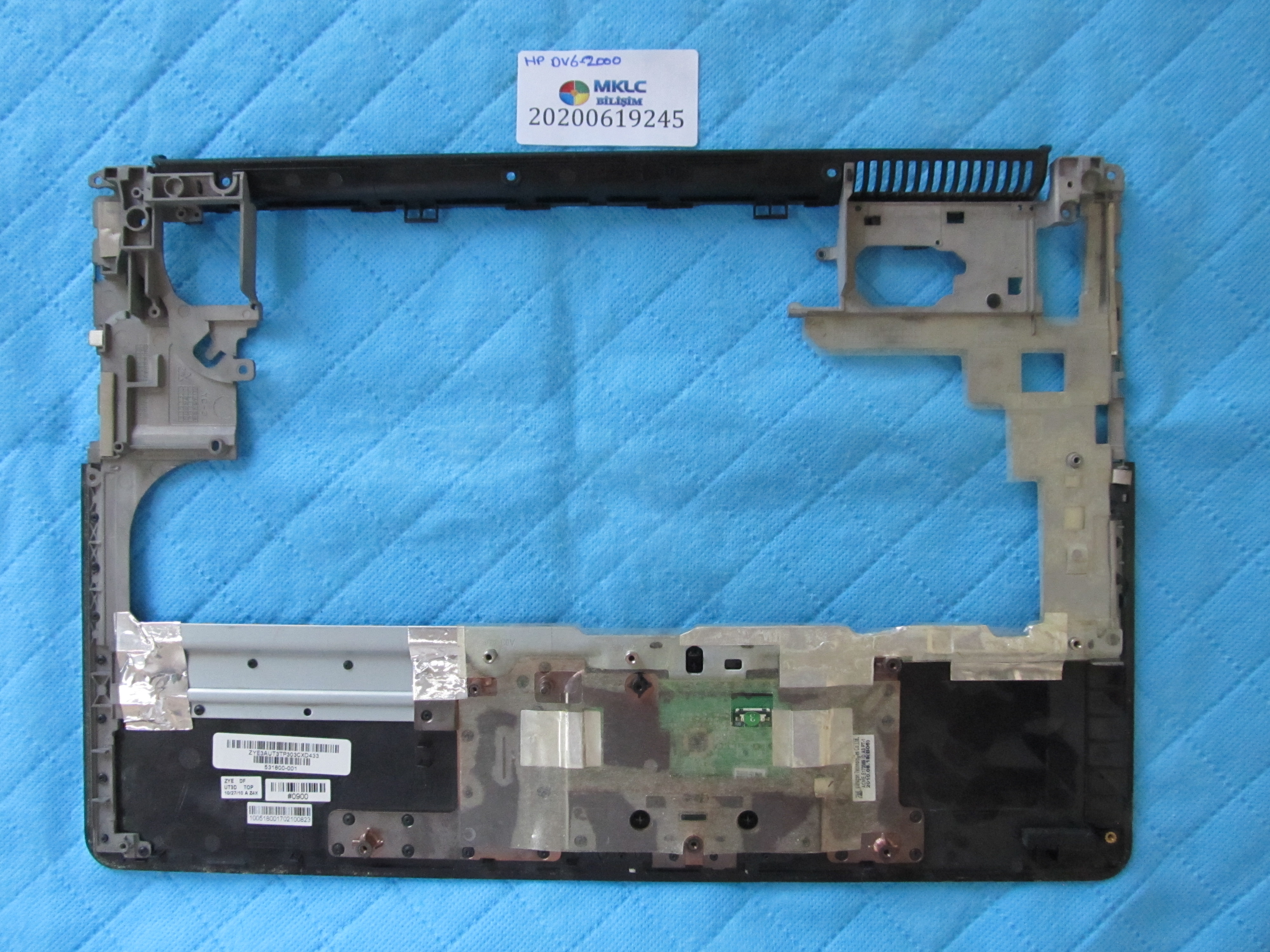 HP Hp dv6-2000 üst kasa klavye kasasi küçük görsel 2