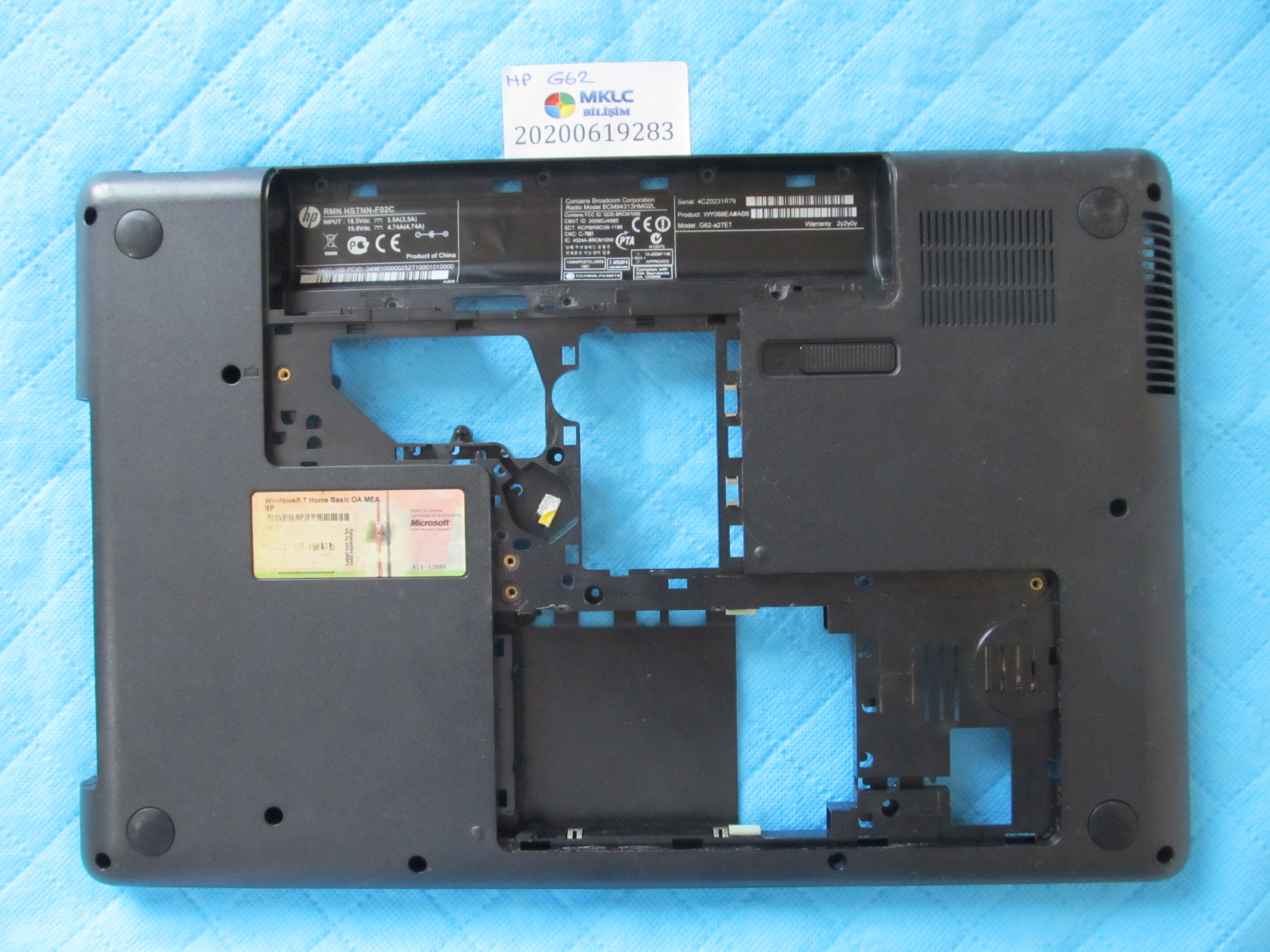 Hp g62 alt kasa