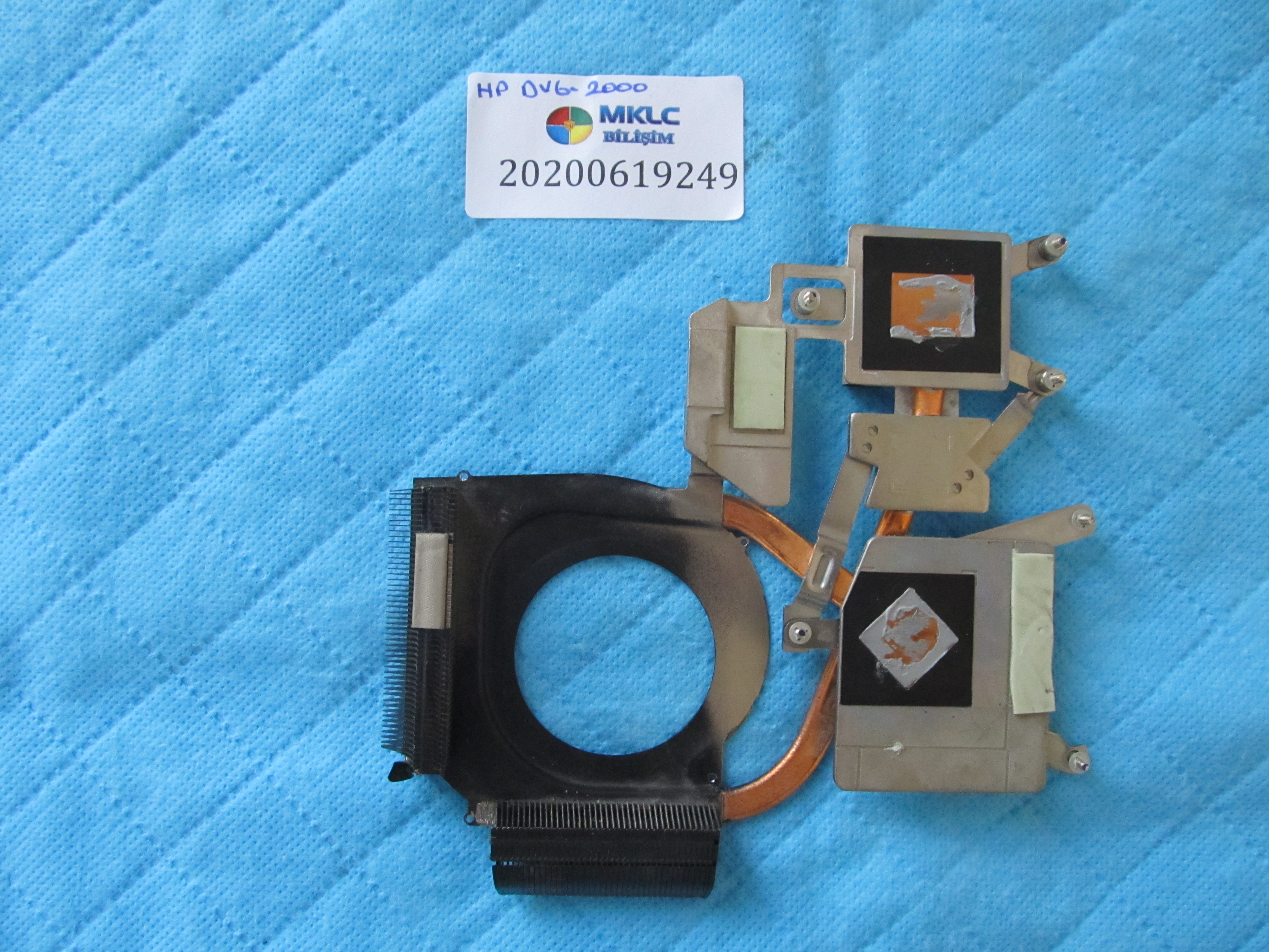 HP Hp dv6-2000 bakir soğutucu (heatsink) küçük görsel 2