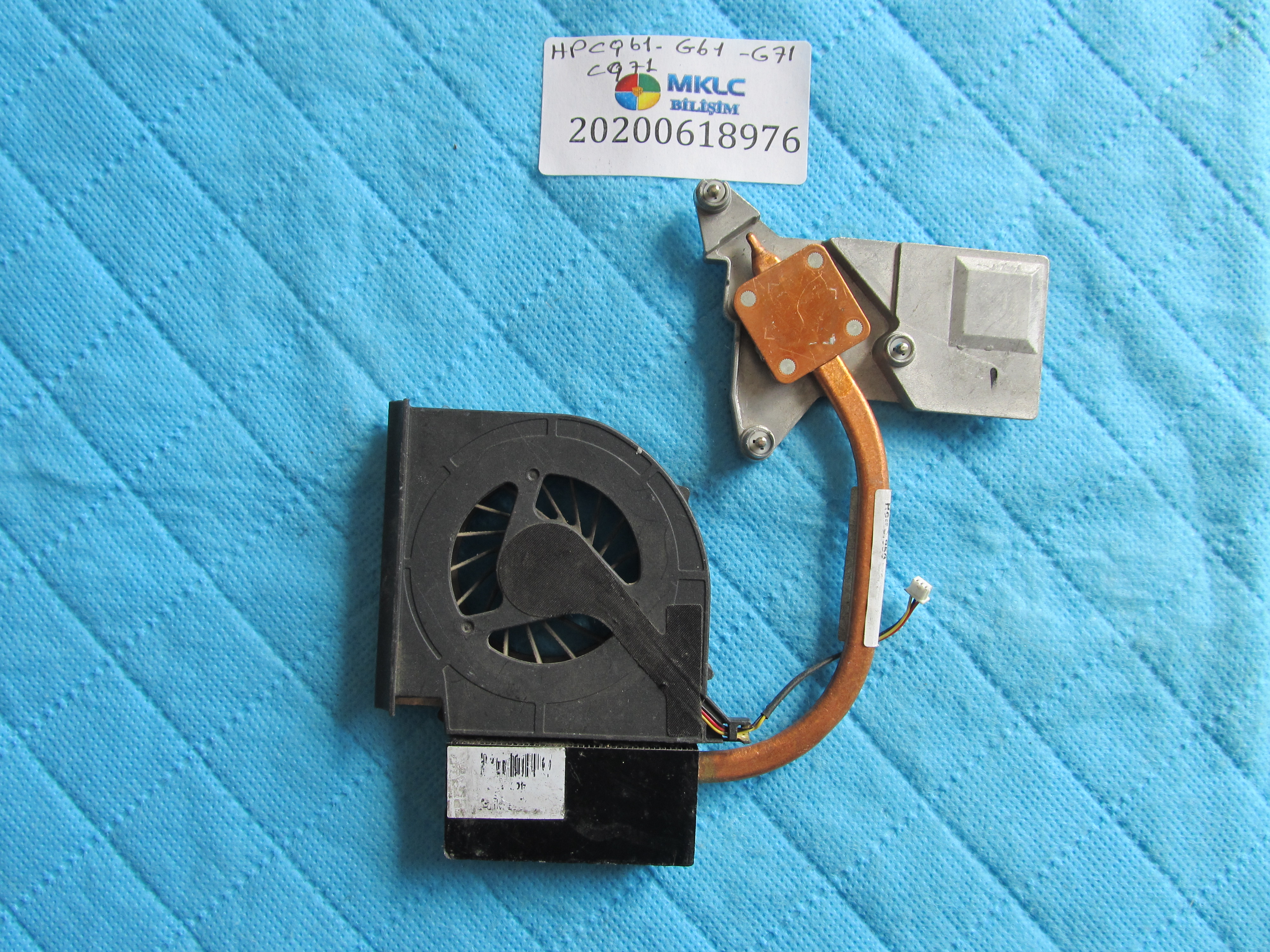 HP Hp cq61-cq71 g61-g71 fan bakir soğutucu (heatsink) küçük görsel 2