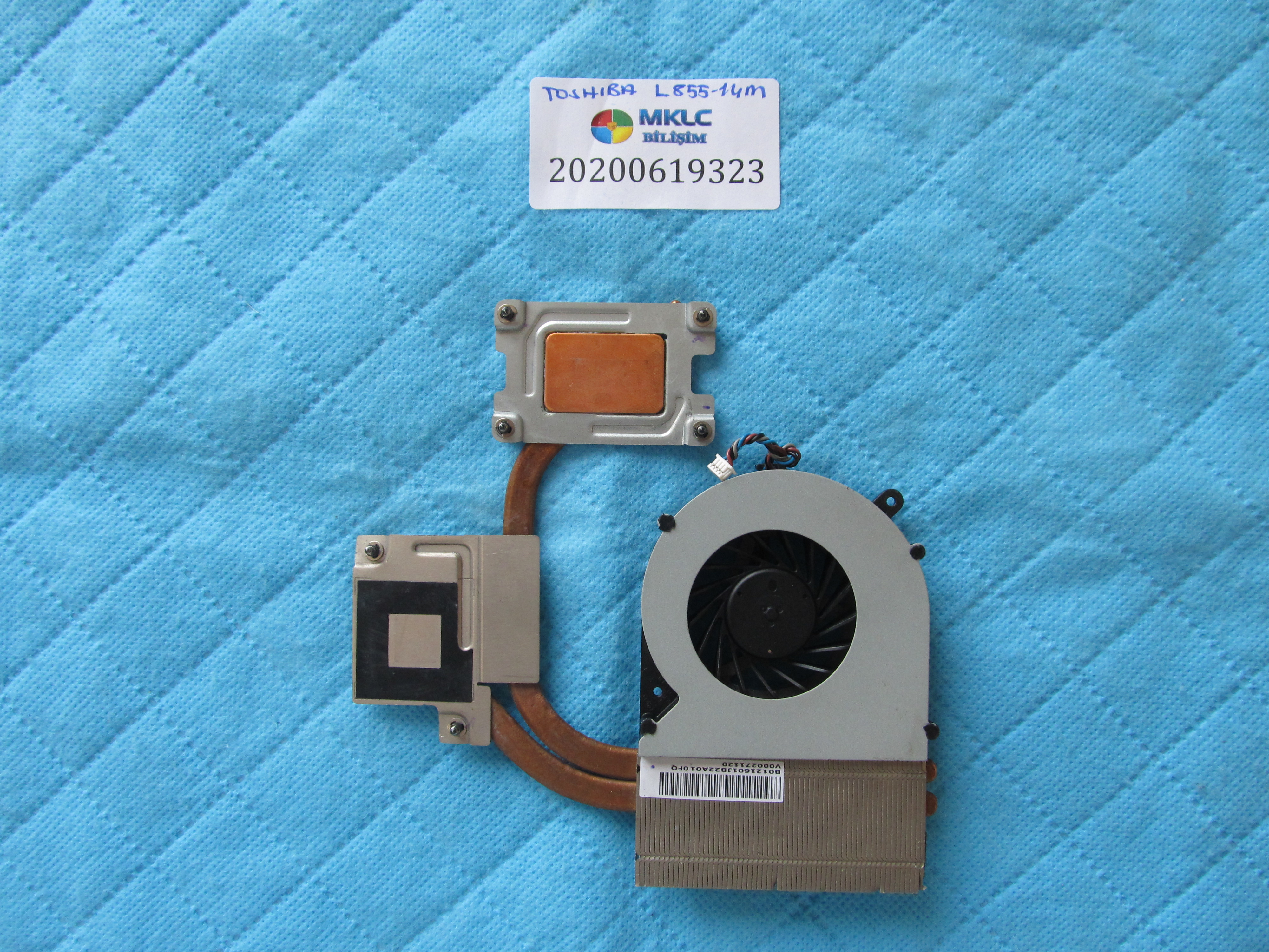 TOSHİBA Toshiba l855 fan bakir soğutucu (heatsink) küçük görsel 2