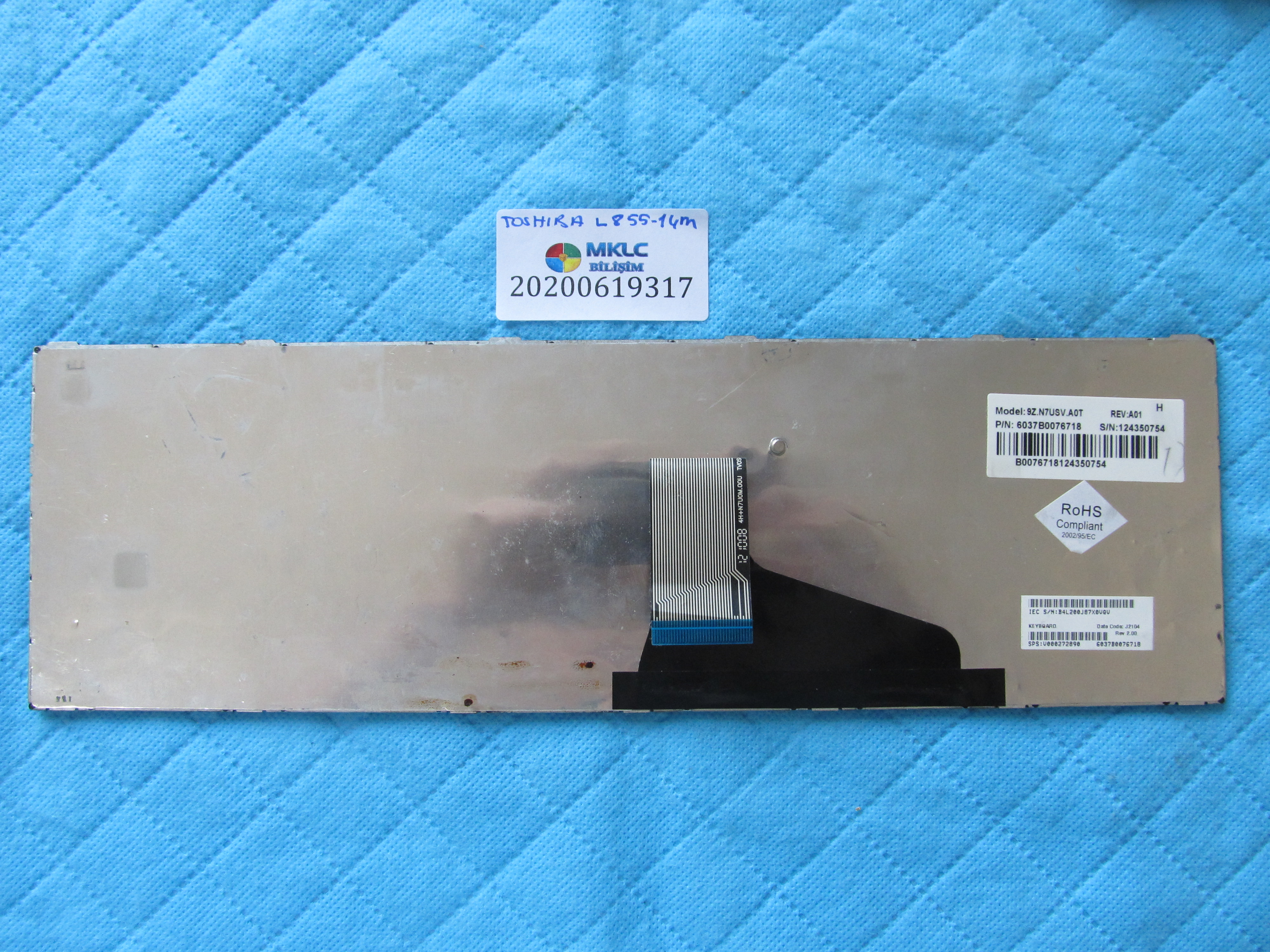 TOSHİBA Toshiba l855 klavye tr q küçük görsel 2