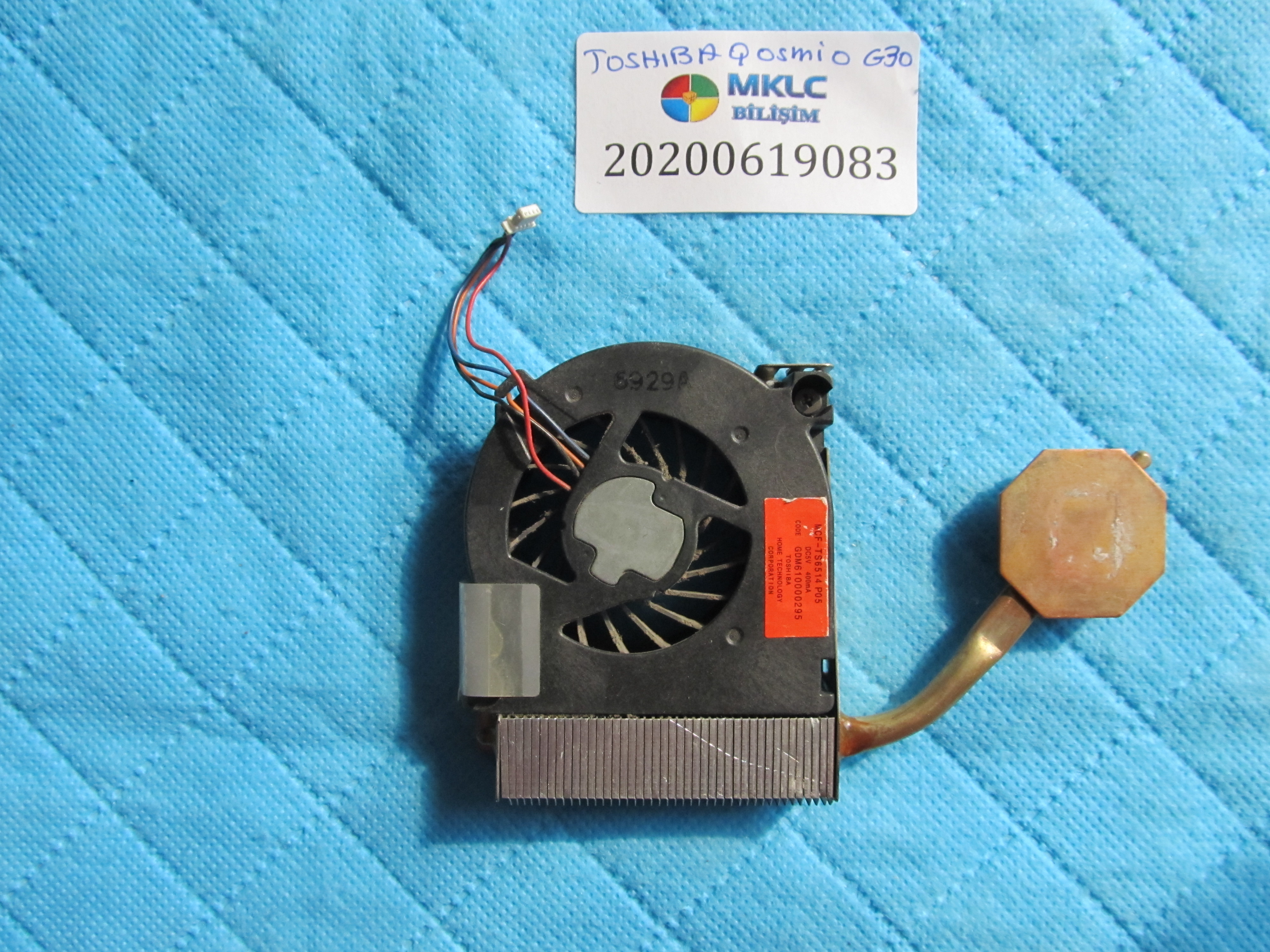 TOSHİBA Toshiba qosmio g30 fan bakir soğutucu (heatsink) küçük görsel 2
