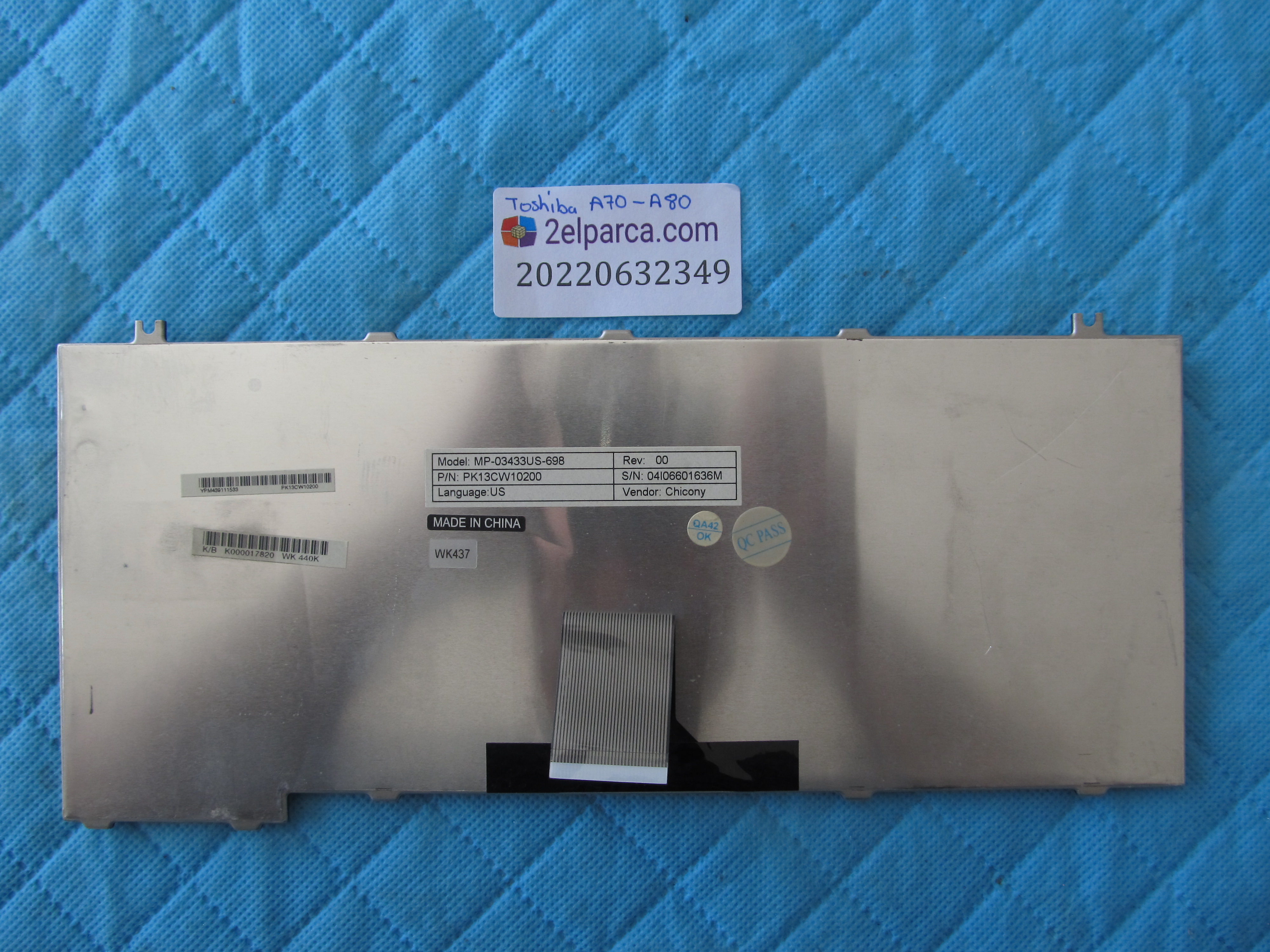 TOSHİBA Toshiba a70 klavye a80 orjinal ürün küçük görsel 2