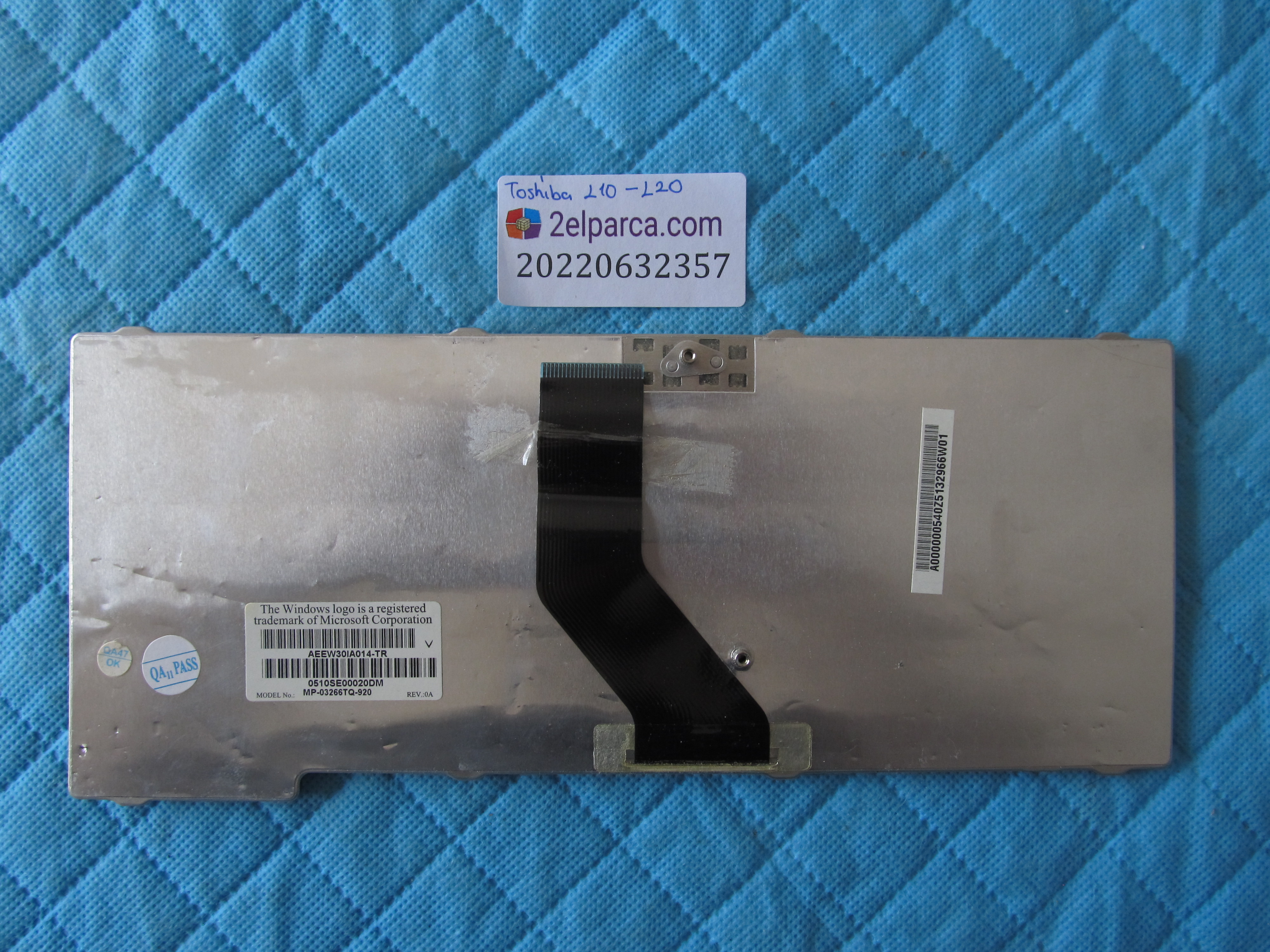 TOSHİBA Toshiba l10 klavye l20 orjinal ürün küçük görsel 2