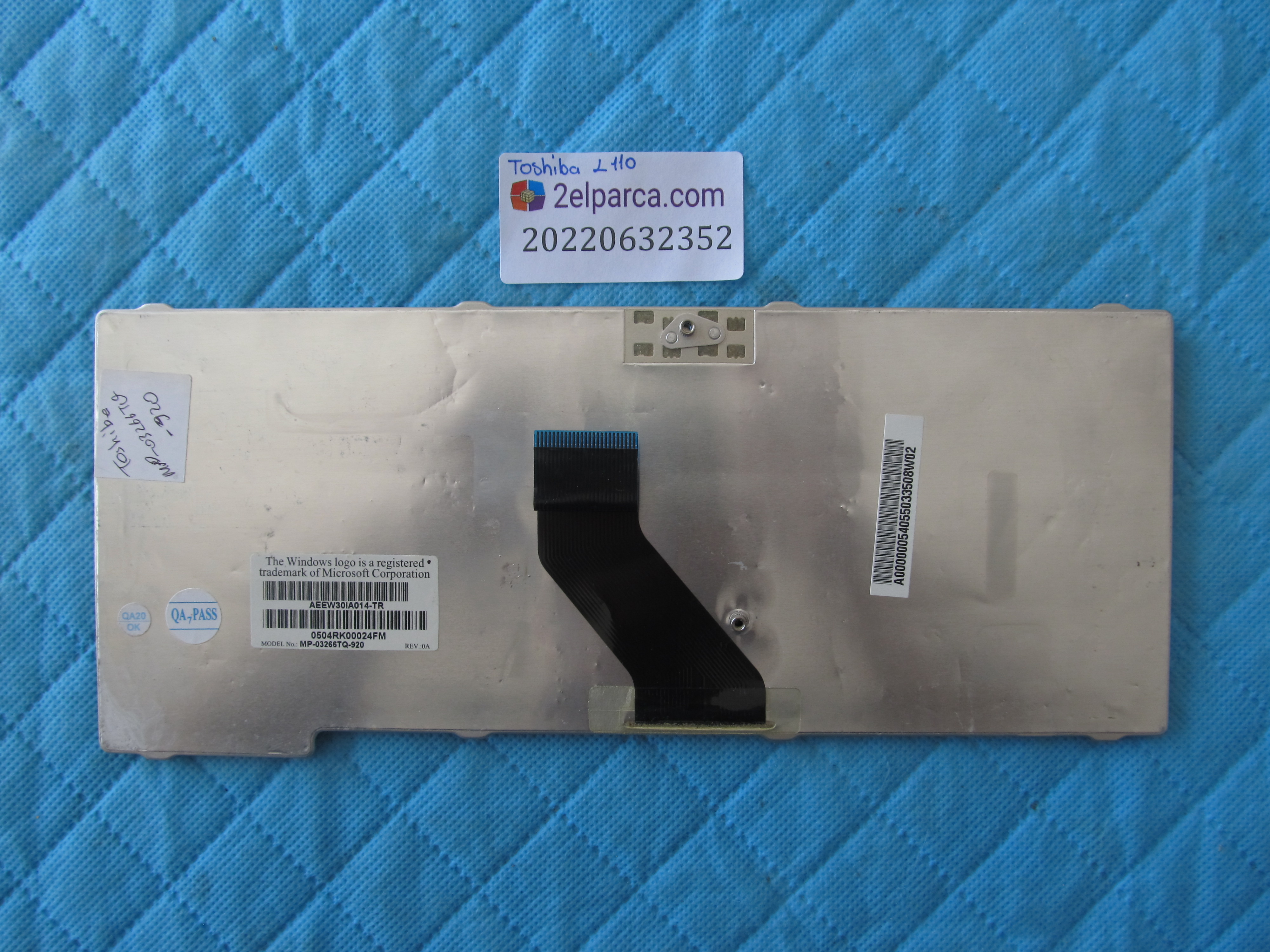 TOSHİBA Toshiba l110 klavye orjinal ürün küçük görsel 2