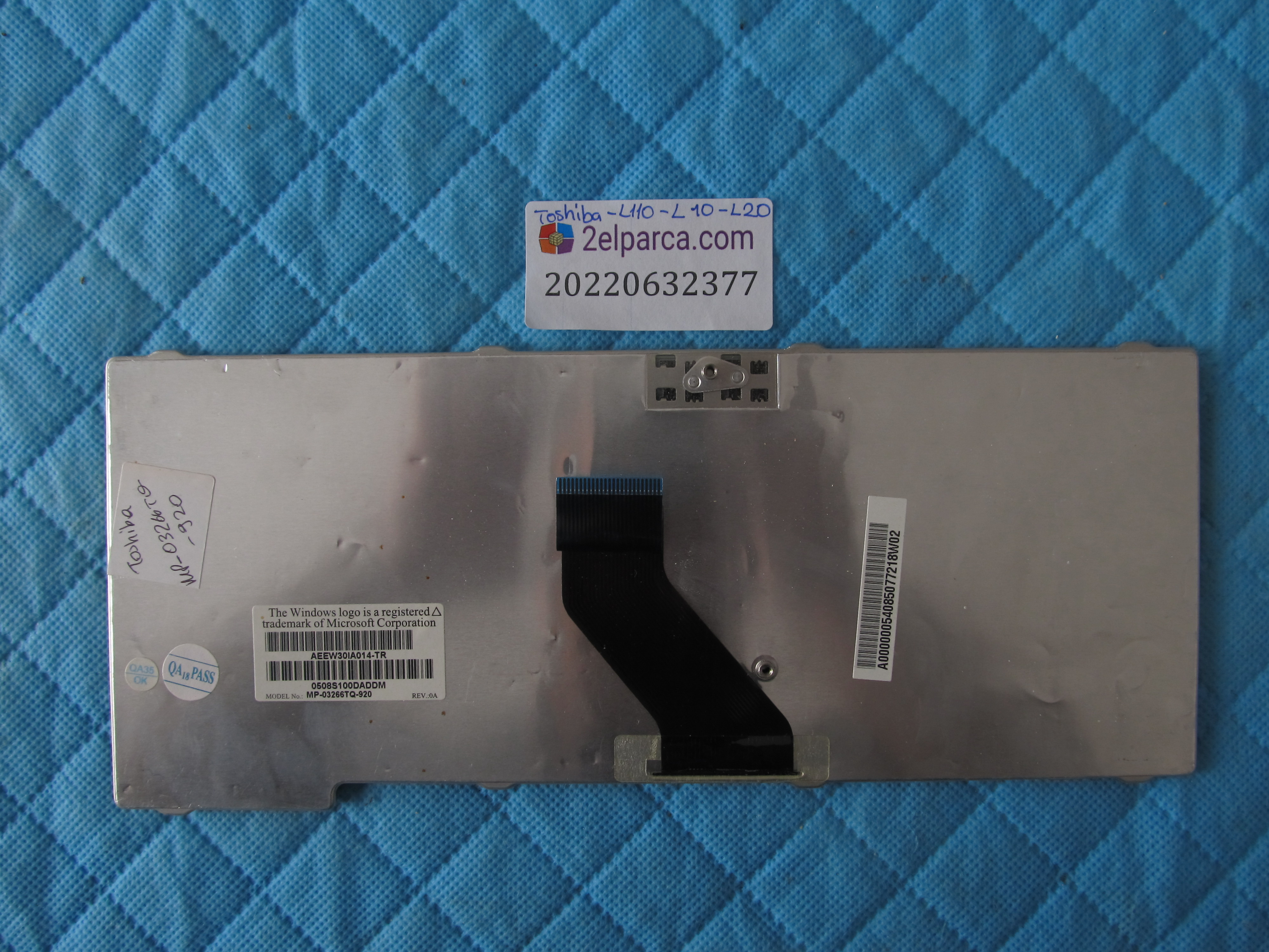 TOSHİBA Toshiba l110 klavye l10 l20 orjinal ürün küçük görsel 2