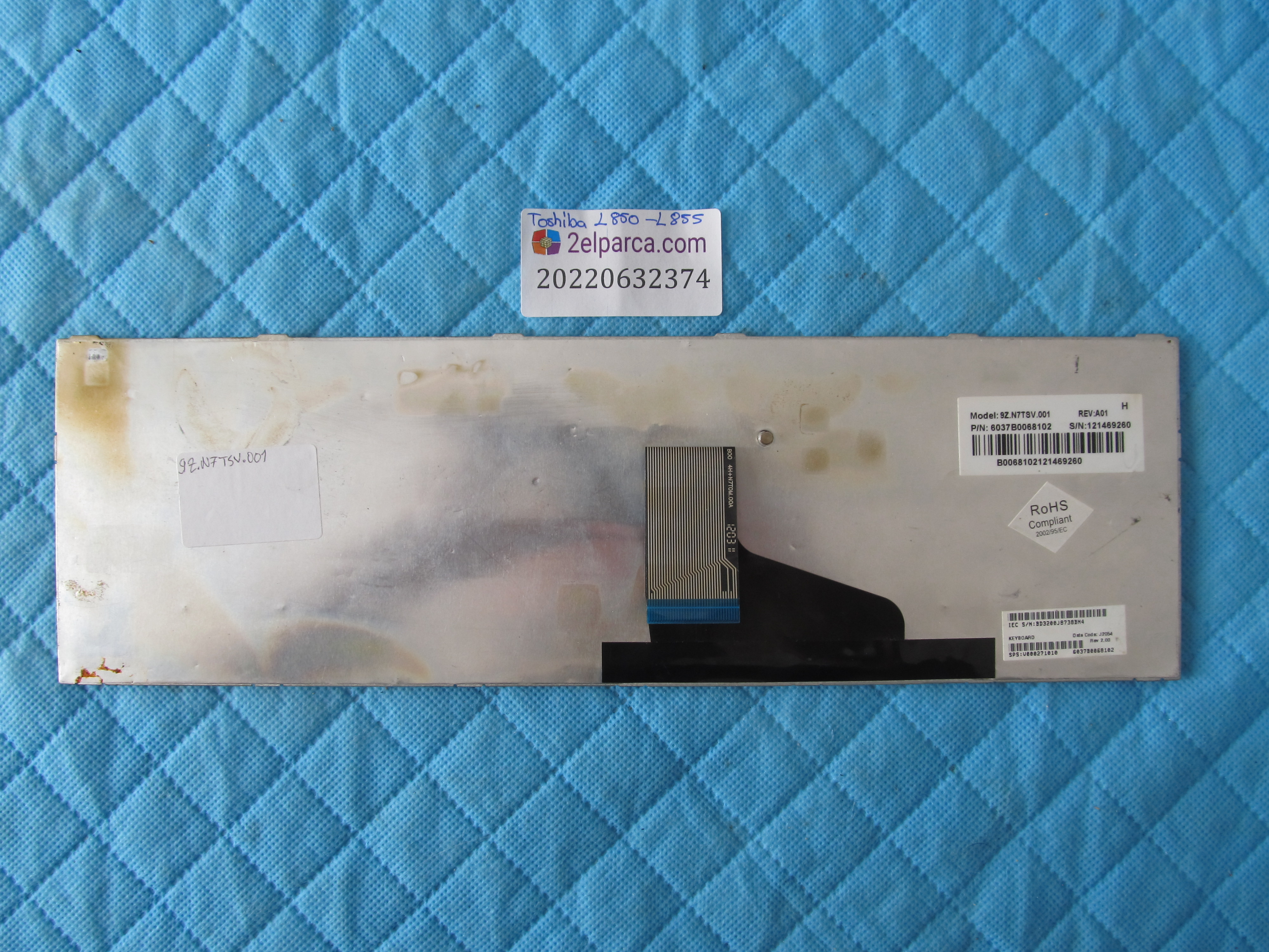 TOSHİBA Toshiba l850 klavye l855 orjinal ürün küçük görsel 2