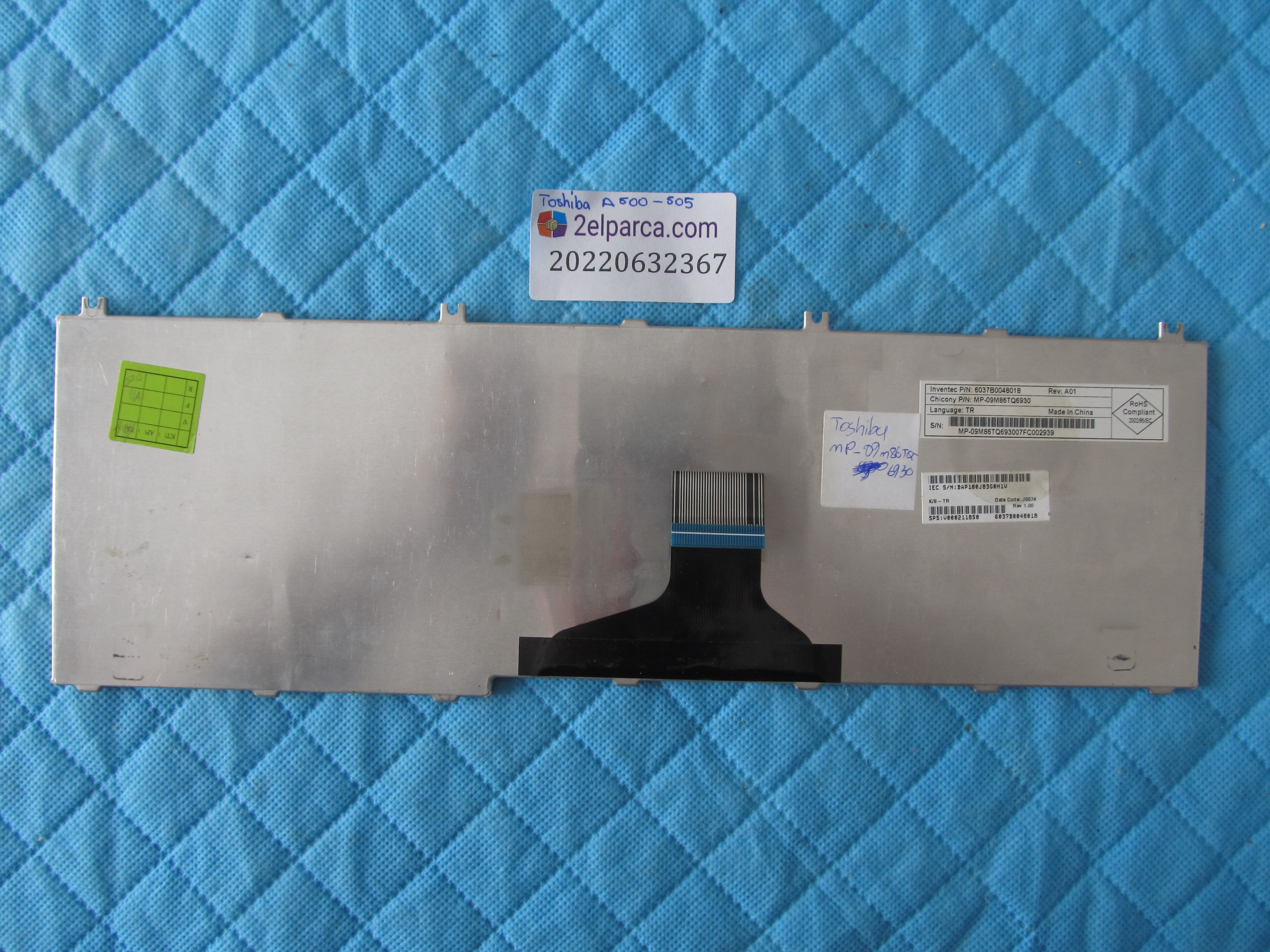 TOSHİBA Toshiba a505 klavye orjinal ürün küçük görsel 2