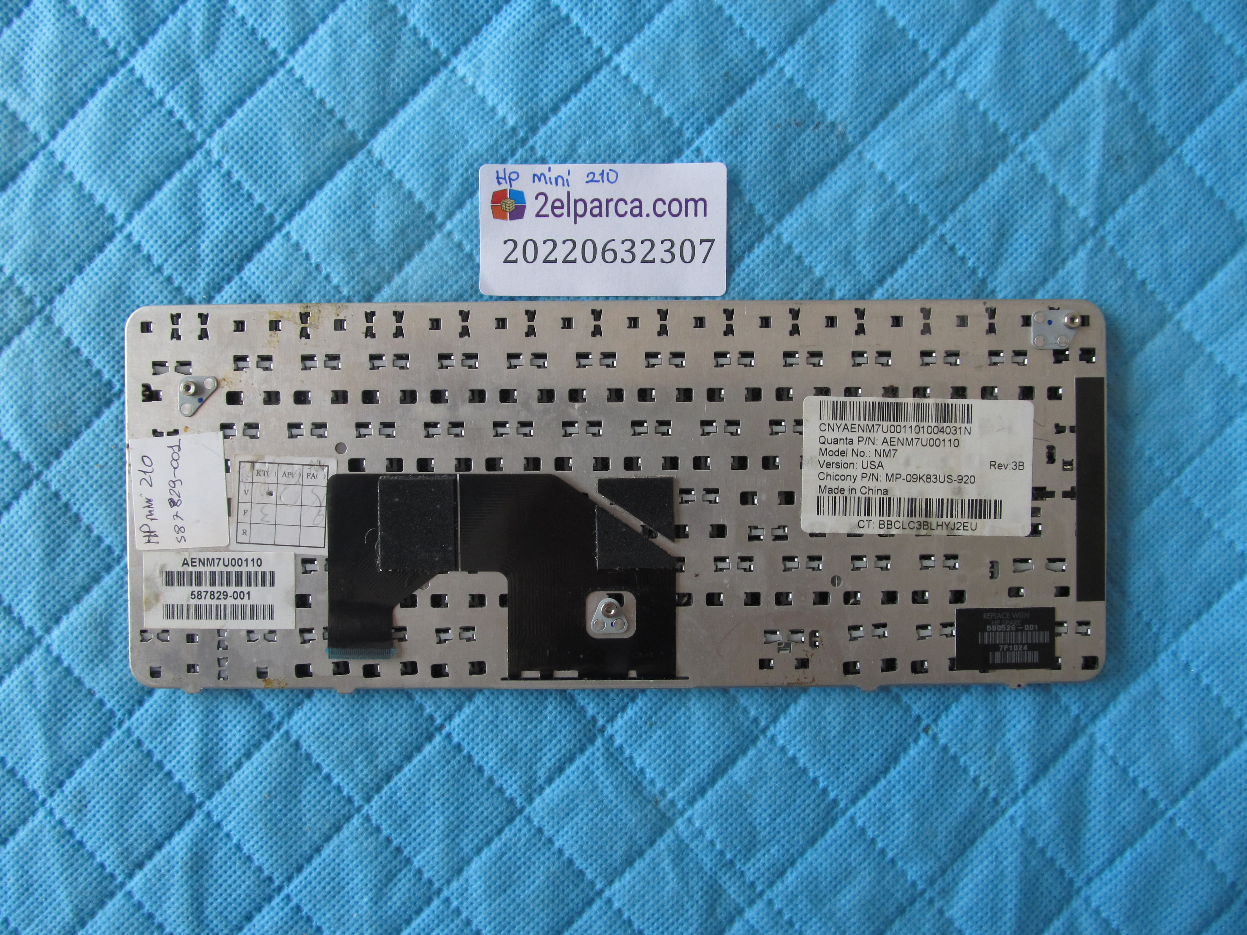 HP Hp mini 210 klavye orjinal ürün küçük görsel 2