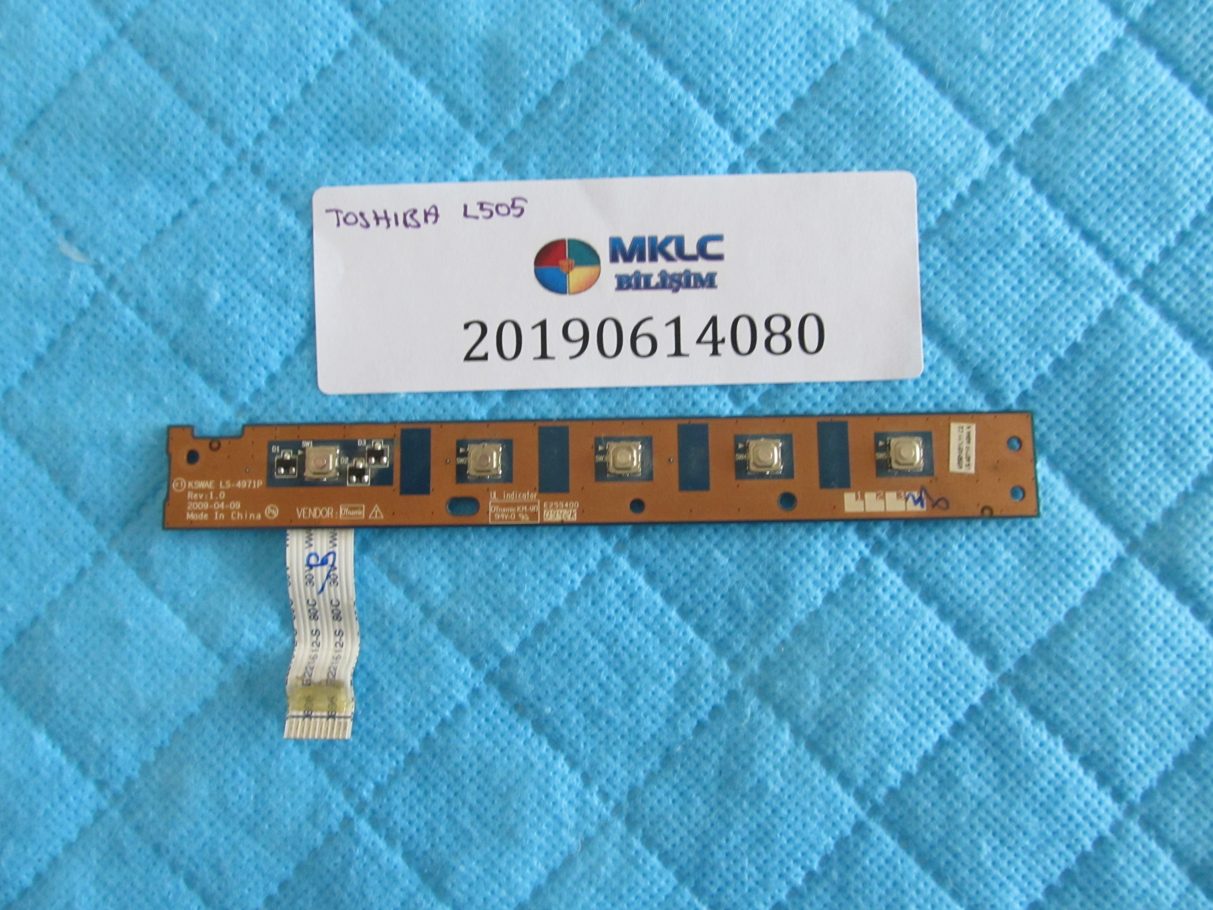 Toshiba l505 tetik karti ve flex orjinal ürün