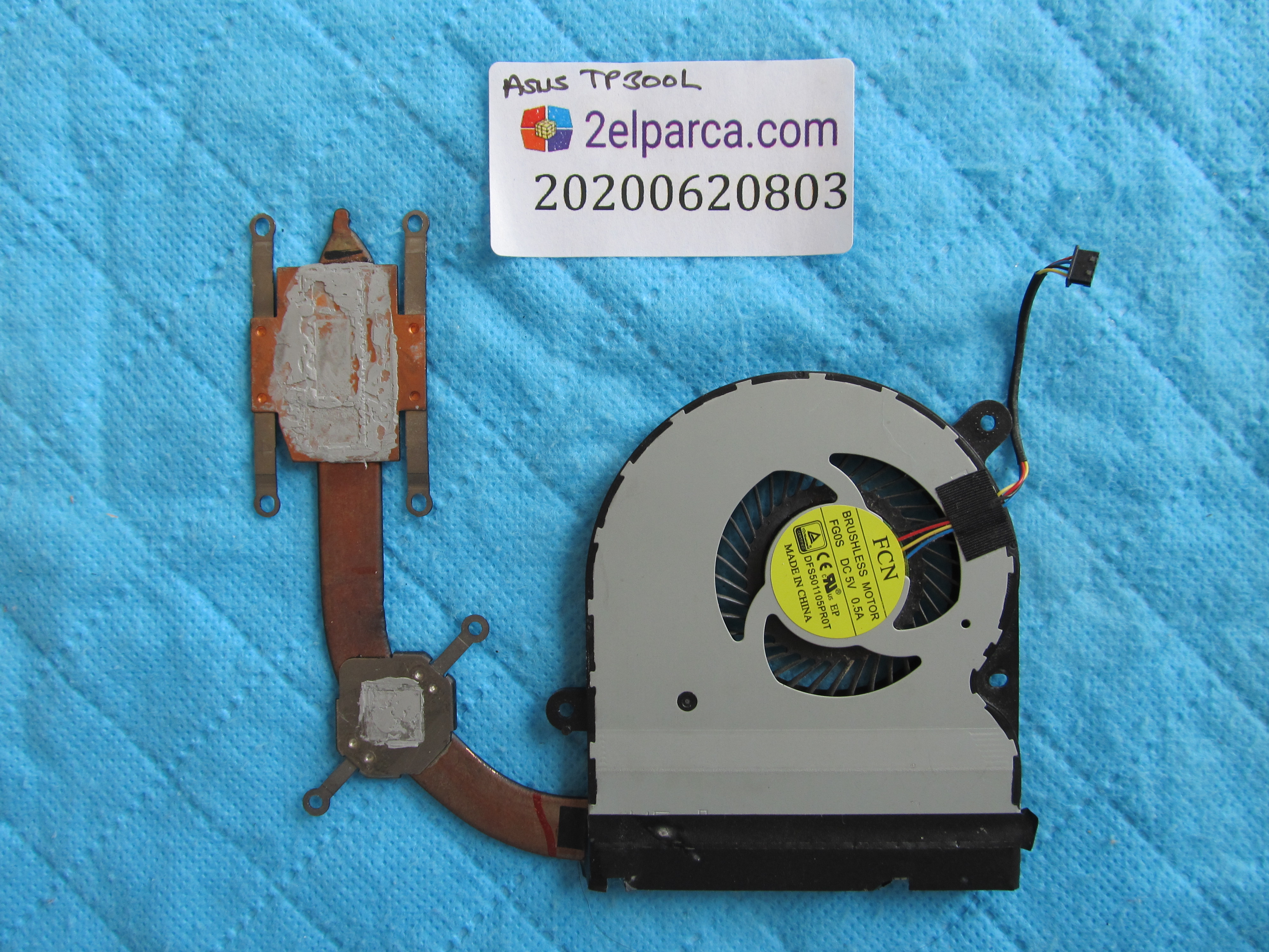 ASUS Asus tp300l fan bakir soğutucu (heatsink) orjinal ürün küçük görsel 2
