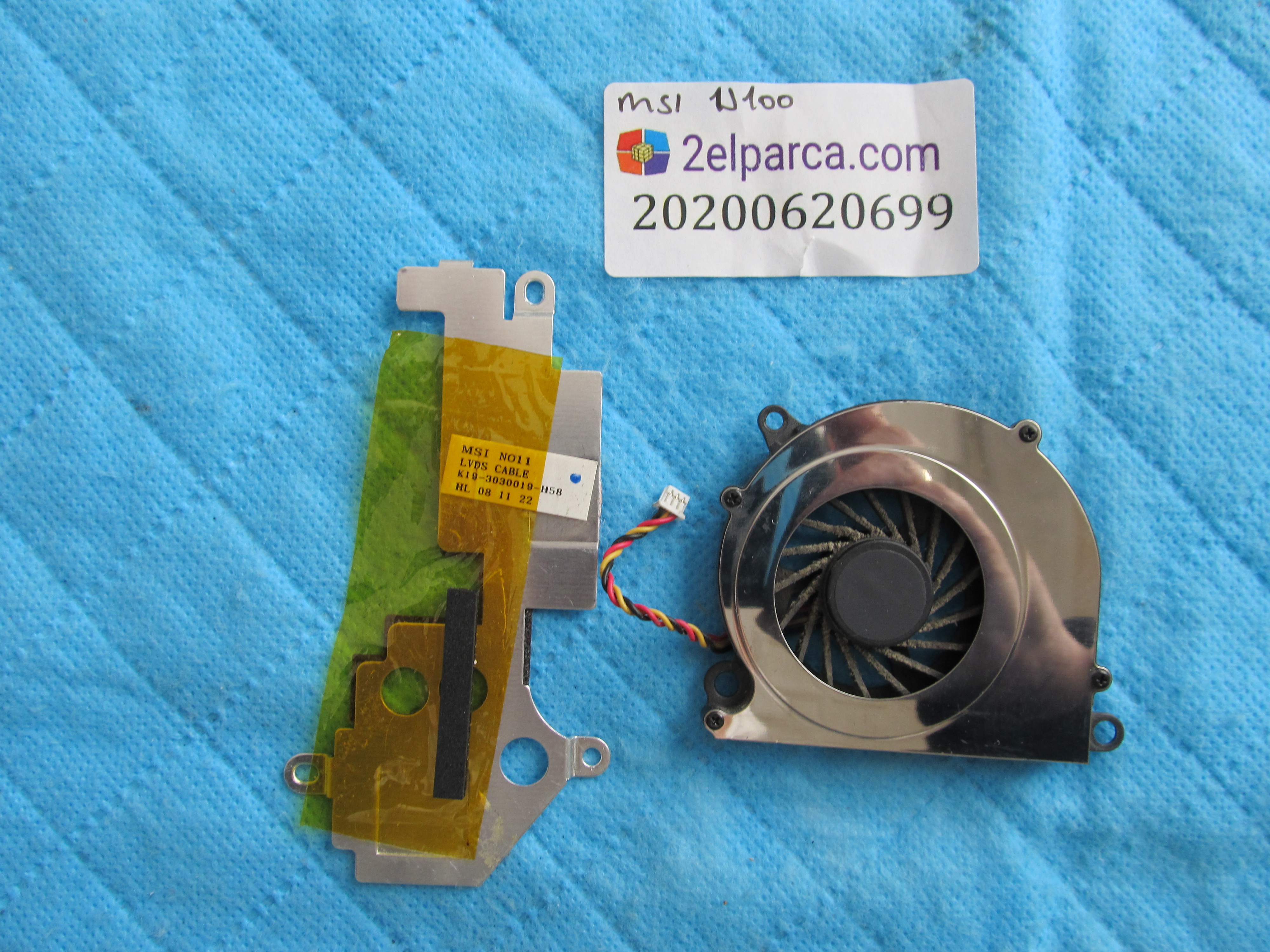MSI Msi u100 fan bakir soğutucu (heatsink) orjinal ürün küçük görsel 2