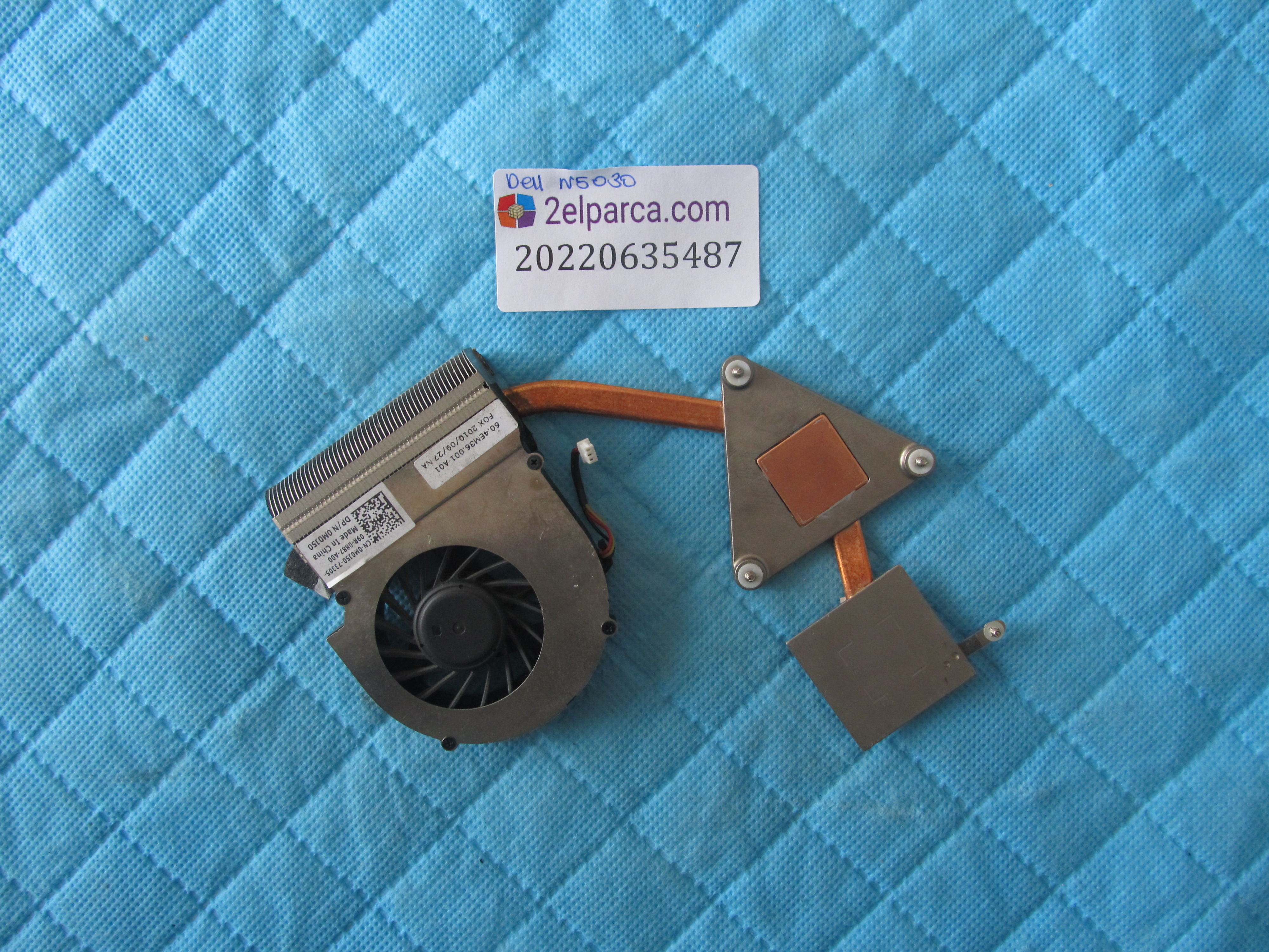 DELL Dell n5030 fan bakir soğutucu (heatsink) orjinal ürün küçük görsel 2