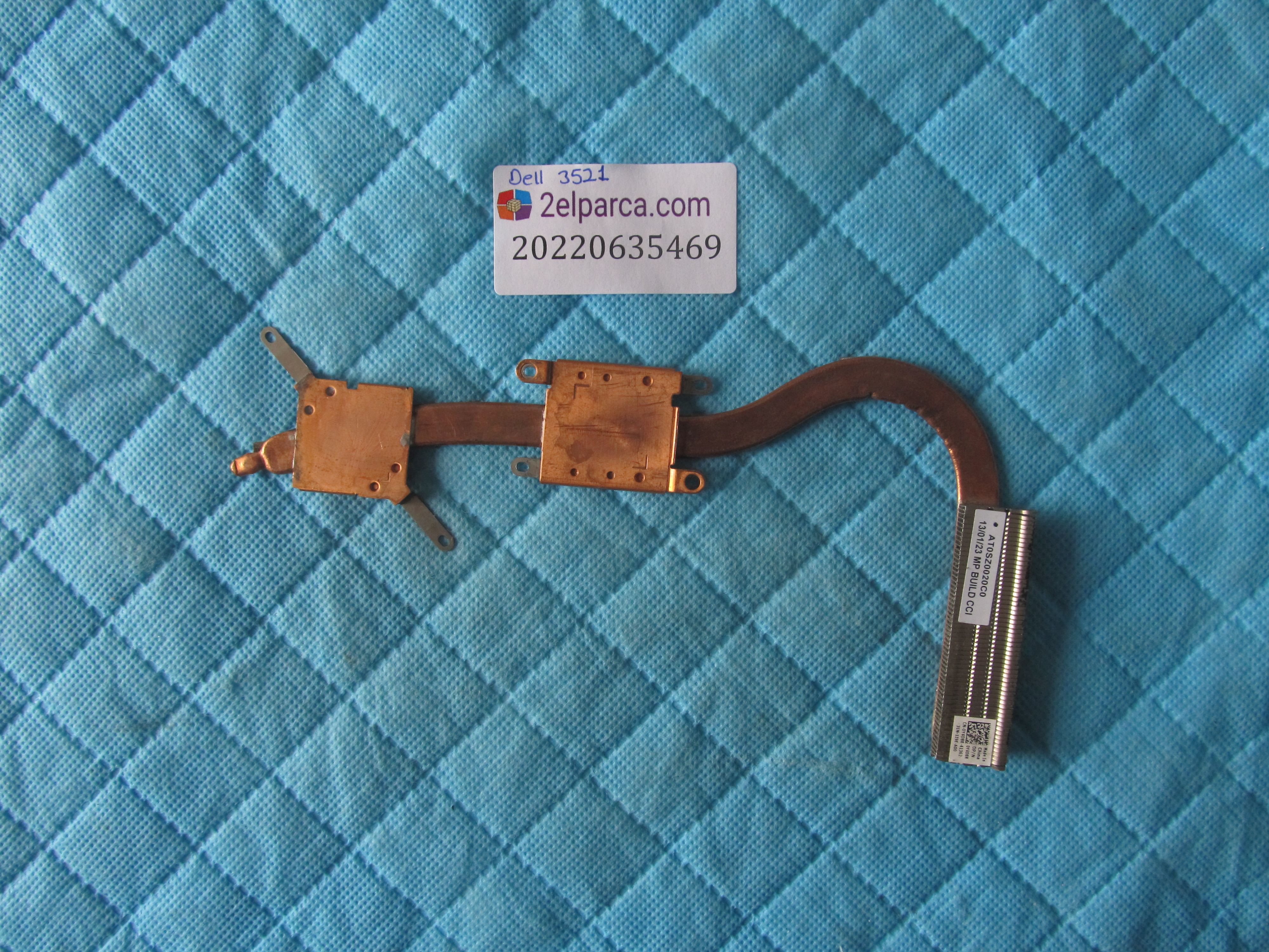 DELL Dell 3521 bakir soğutucu (heatsink) orjinal ürün küçük görsel 2
