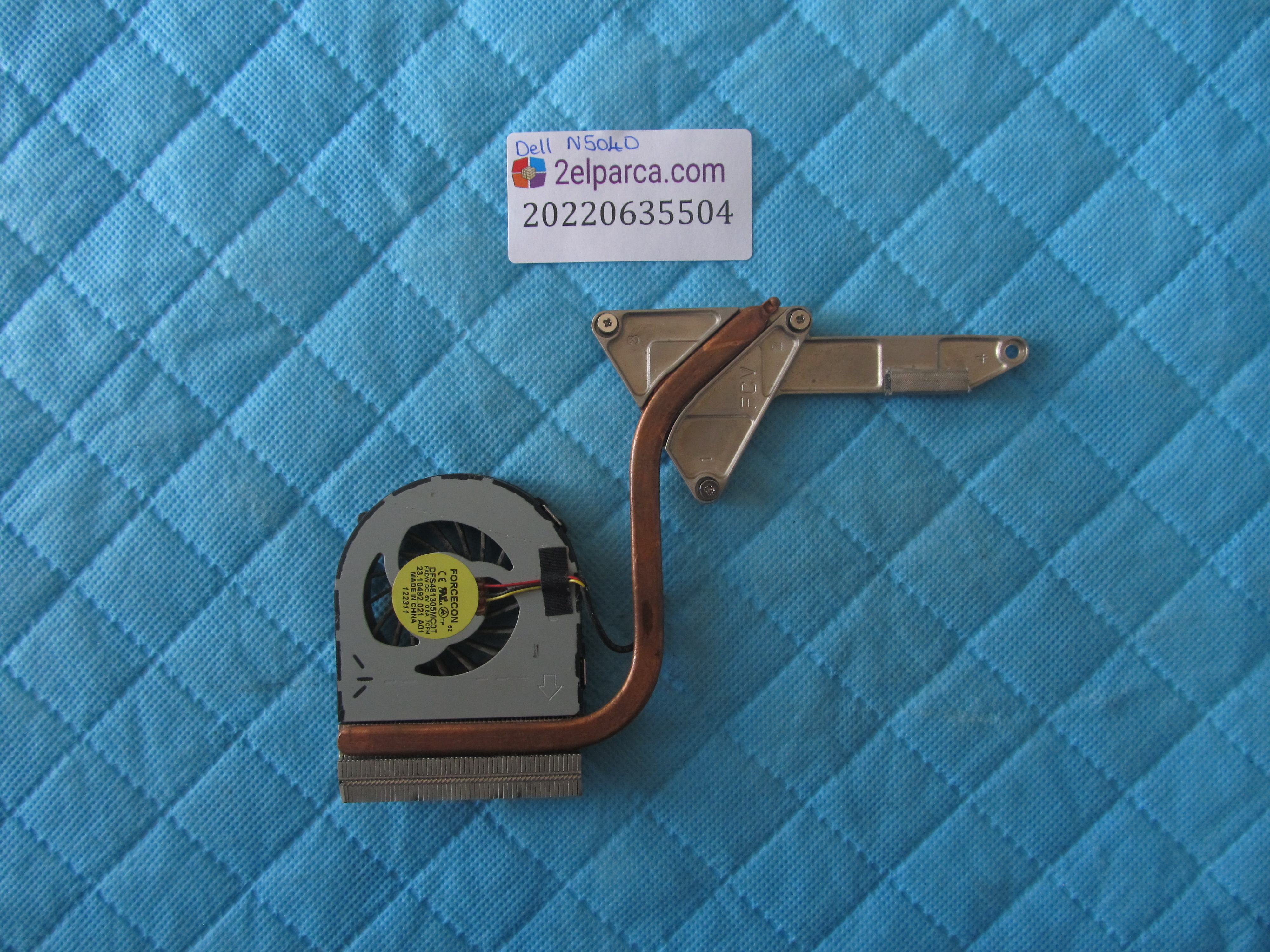 DELL Dell n5040 fan bakir soğutucu (heatsink) orjinal ürün küçük görsel 2