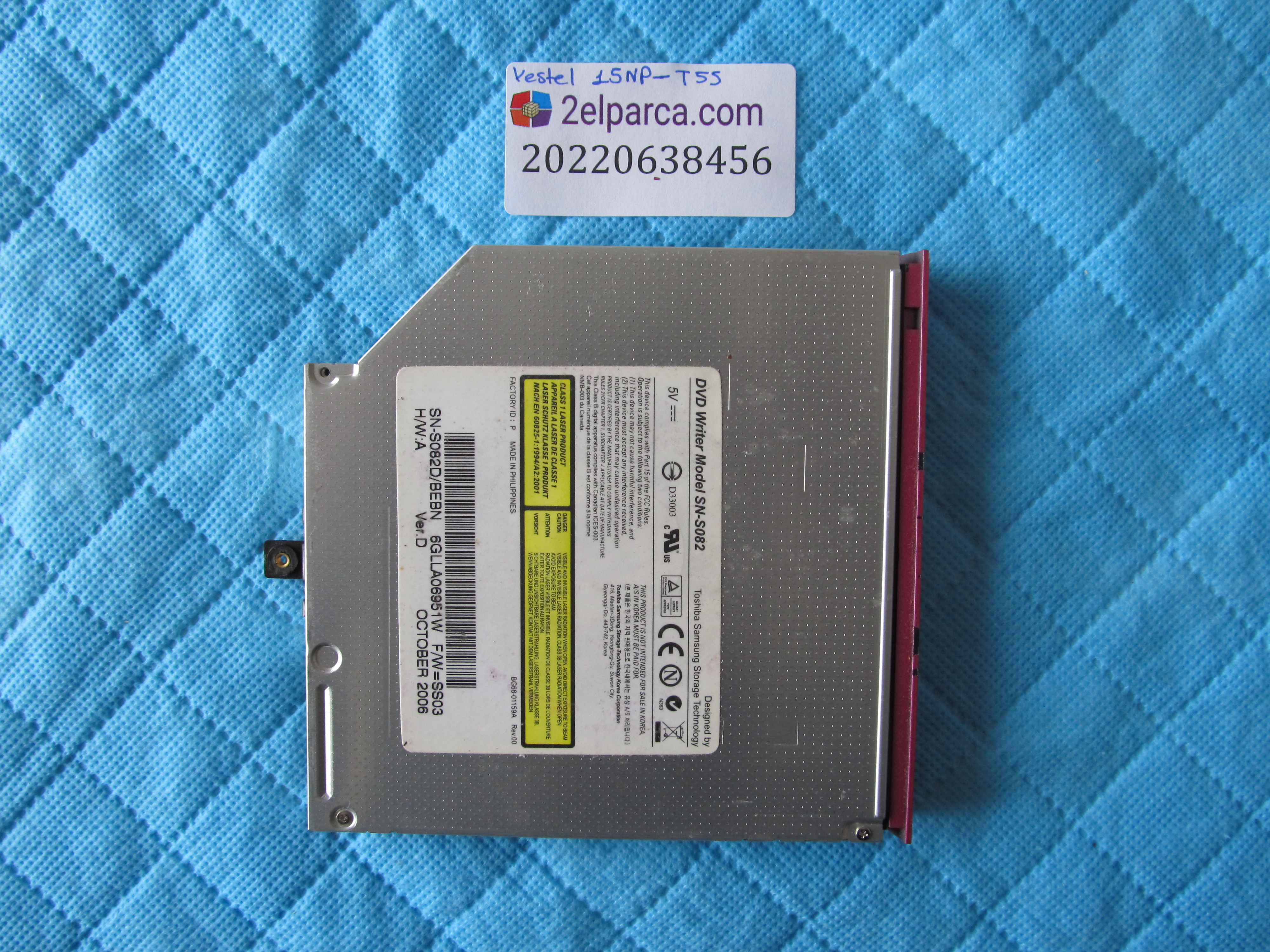 VESTEL Vestel 15np-t55 dvd sürücü orjinal ürün küçük görsel 2