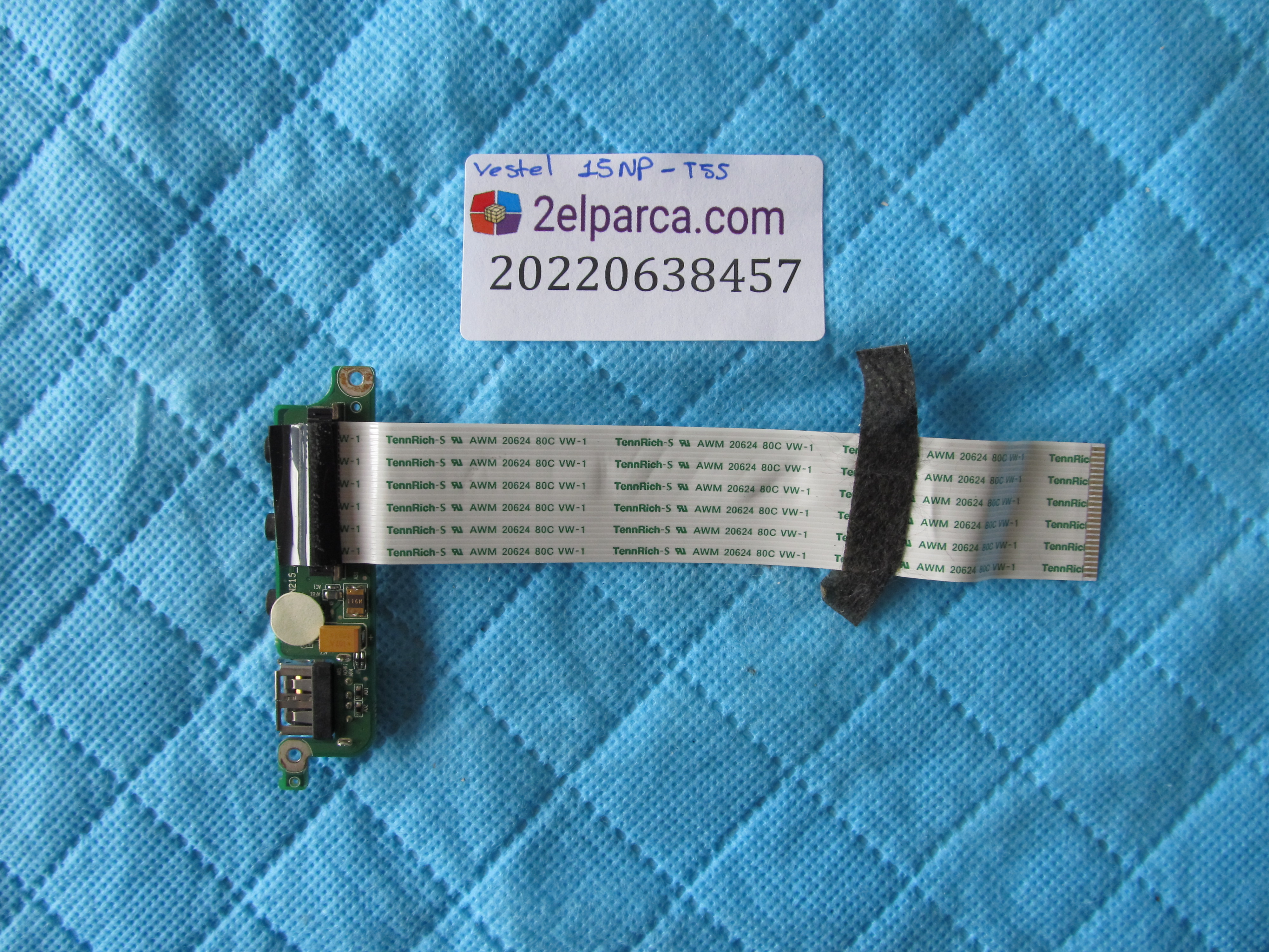 VESTEL Vestel 15np-t55 usb ses board flex orjinal ürün küçük görsel 2