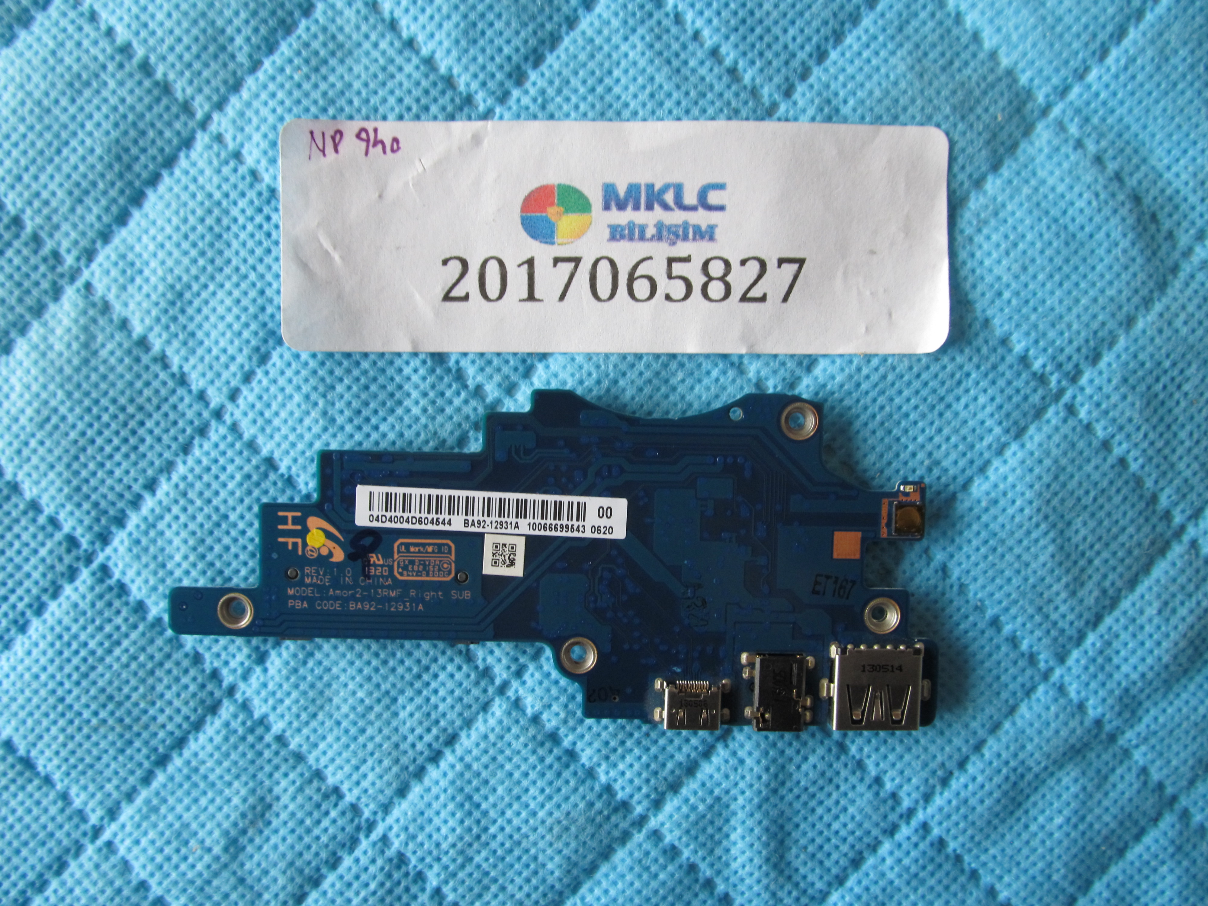 SAMSUNG Samsung np940 tetik usb ve kart okuyucu board orjinal ürün küçük görsel 2