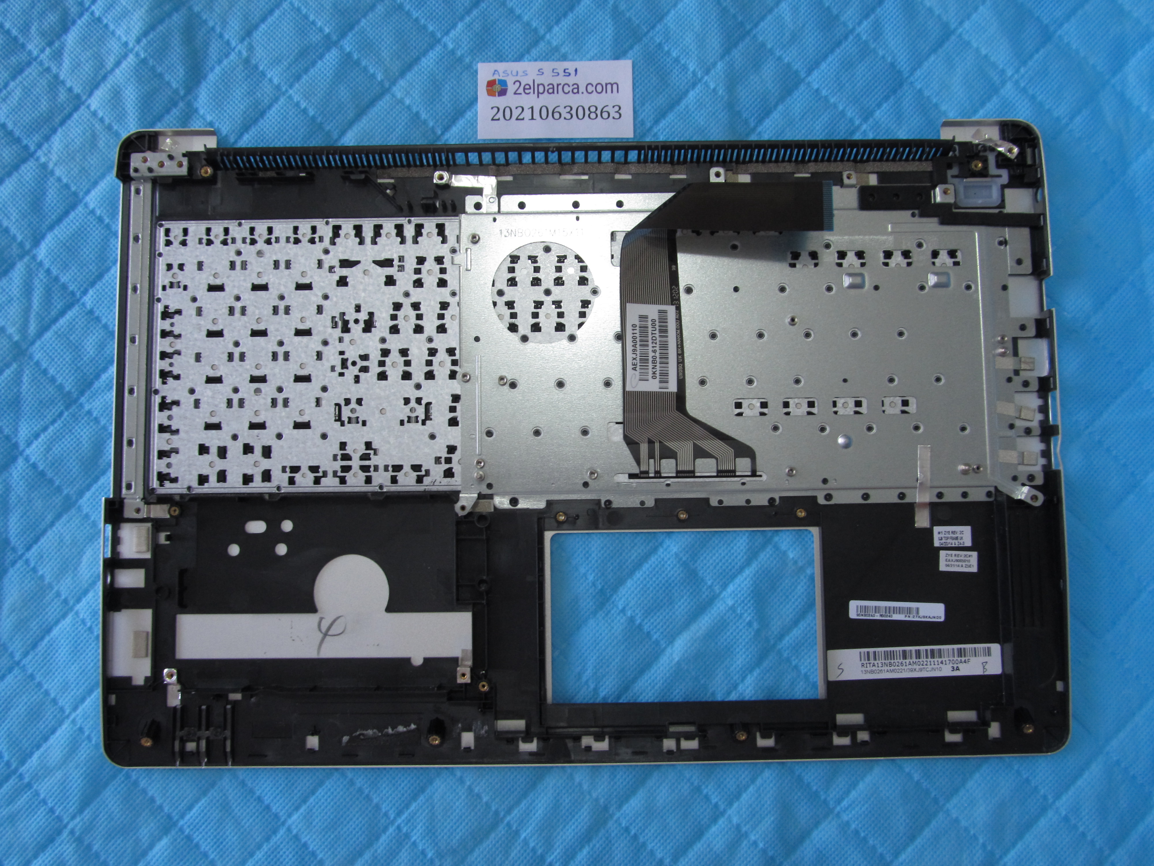 ASUS Asus s551l üst kasa klavye kasasi klavye dahil küçük görsel 2