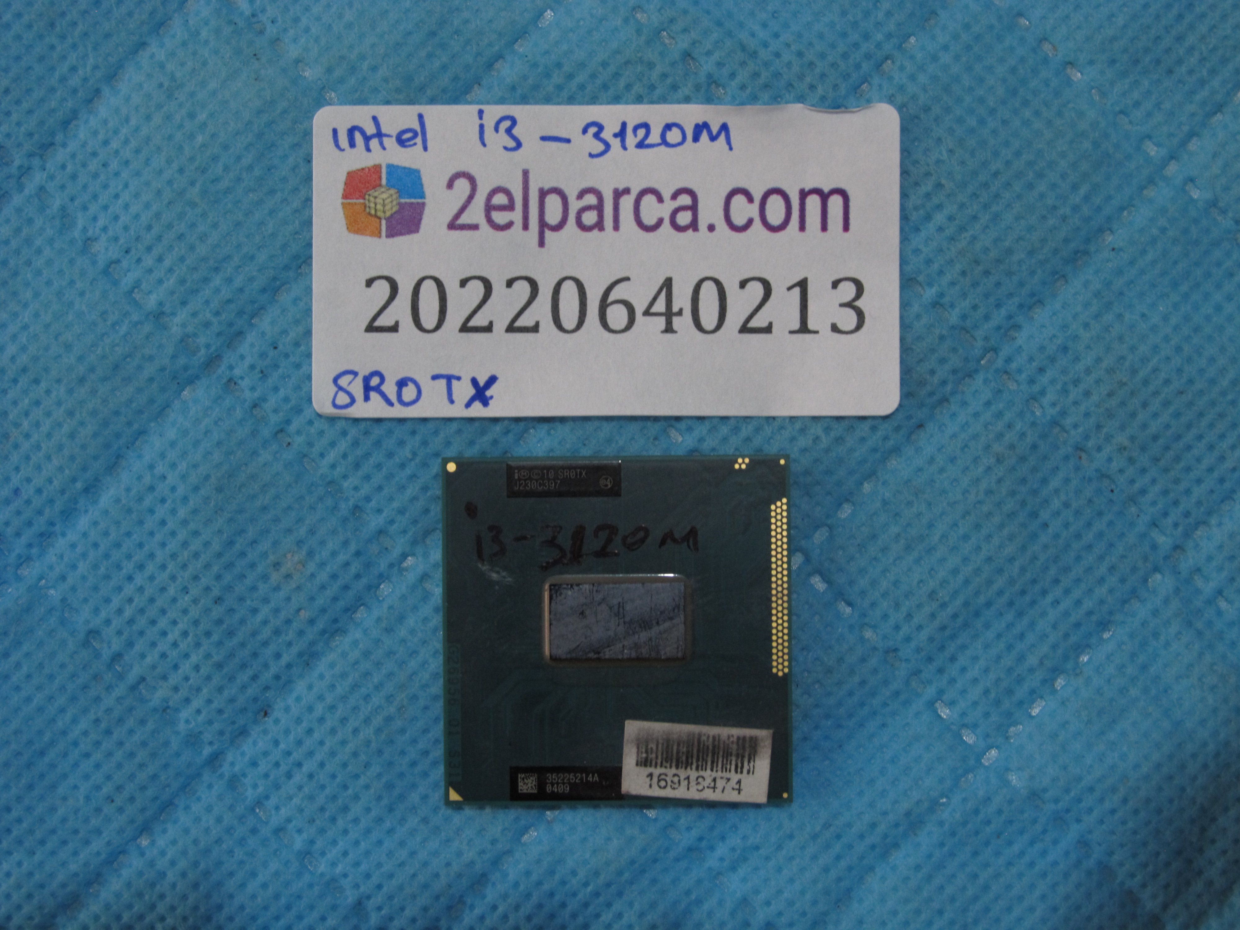 Intel core i3-3120m cpu sr0tx